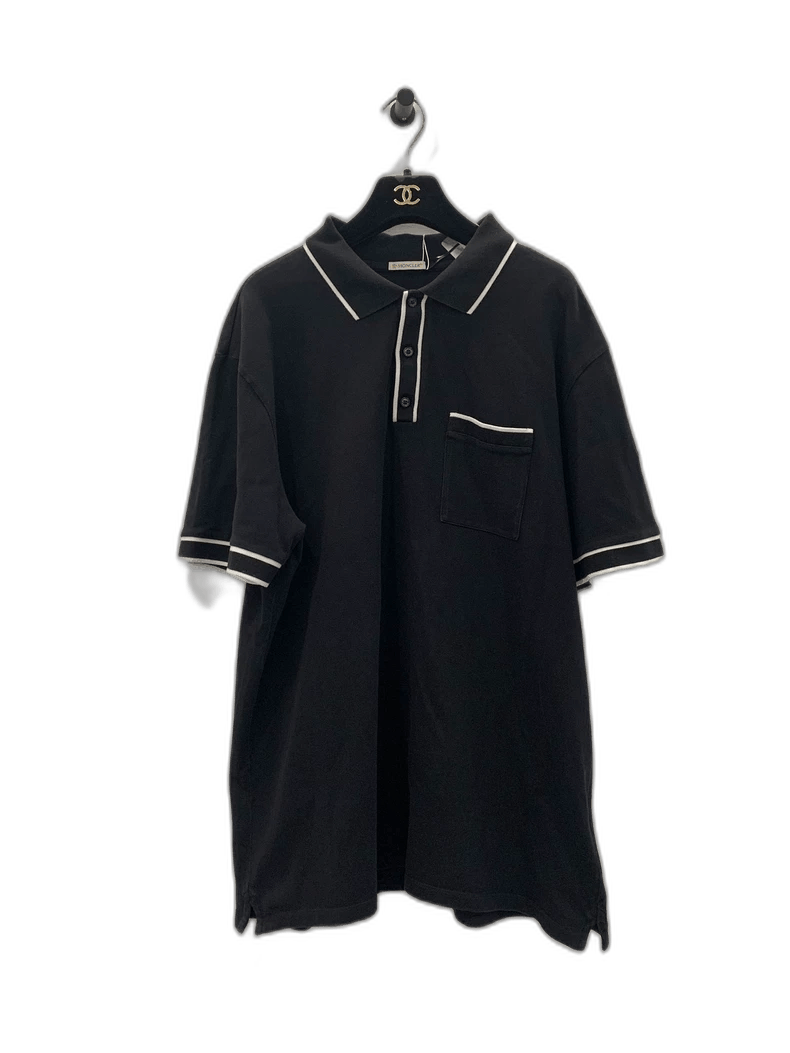 Moncler Black Men´s Polo Short Tee Menswear