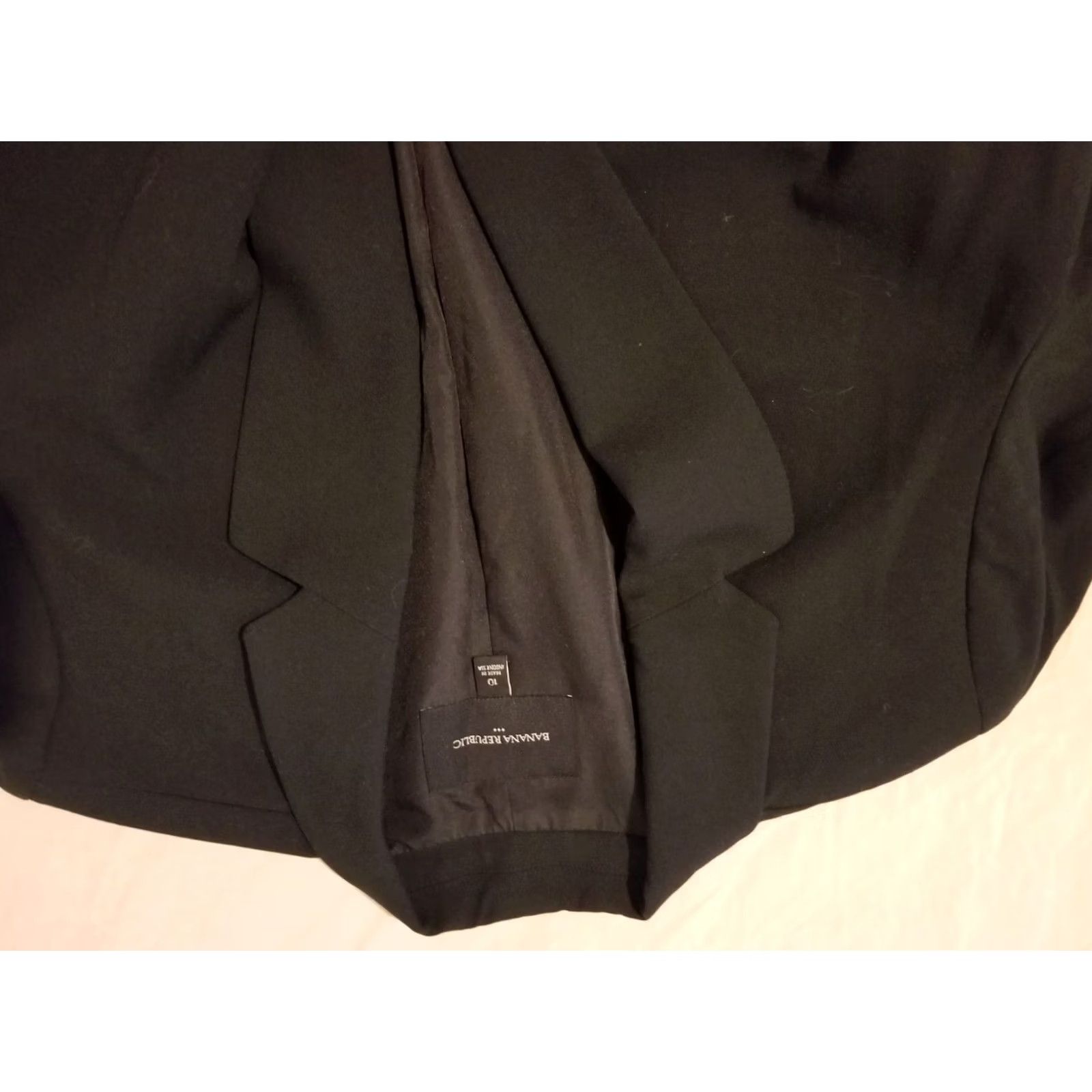 Banana Republic Womens Banana Republic Blazer Black 10 Size Regular Basic Jacket Size L / US 10 / IT 46 - 2 Thumbnail