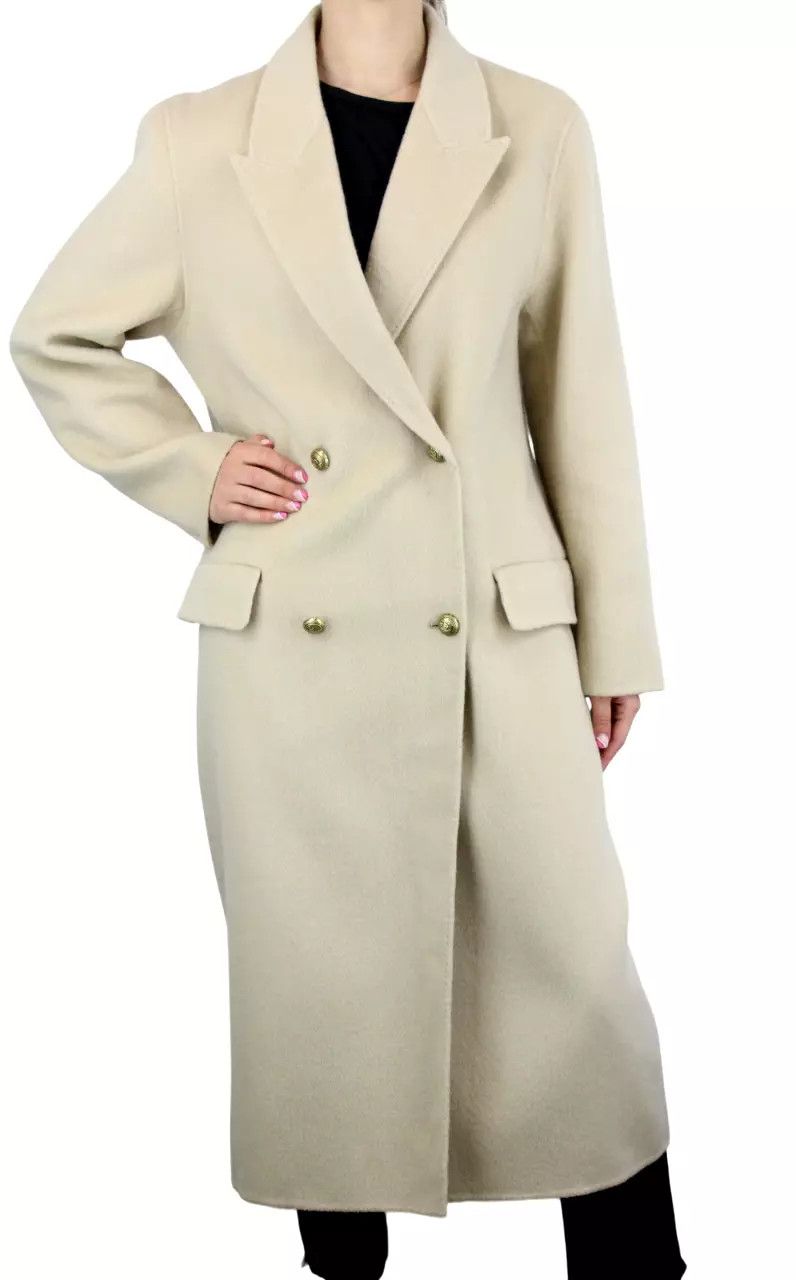 Sandro SANDRO Mystere Coat Womens EU 38 Wool Double Breasted Peak Size M / US 6-8 / IT 42-44 - 1 Thumbnail
