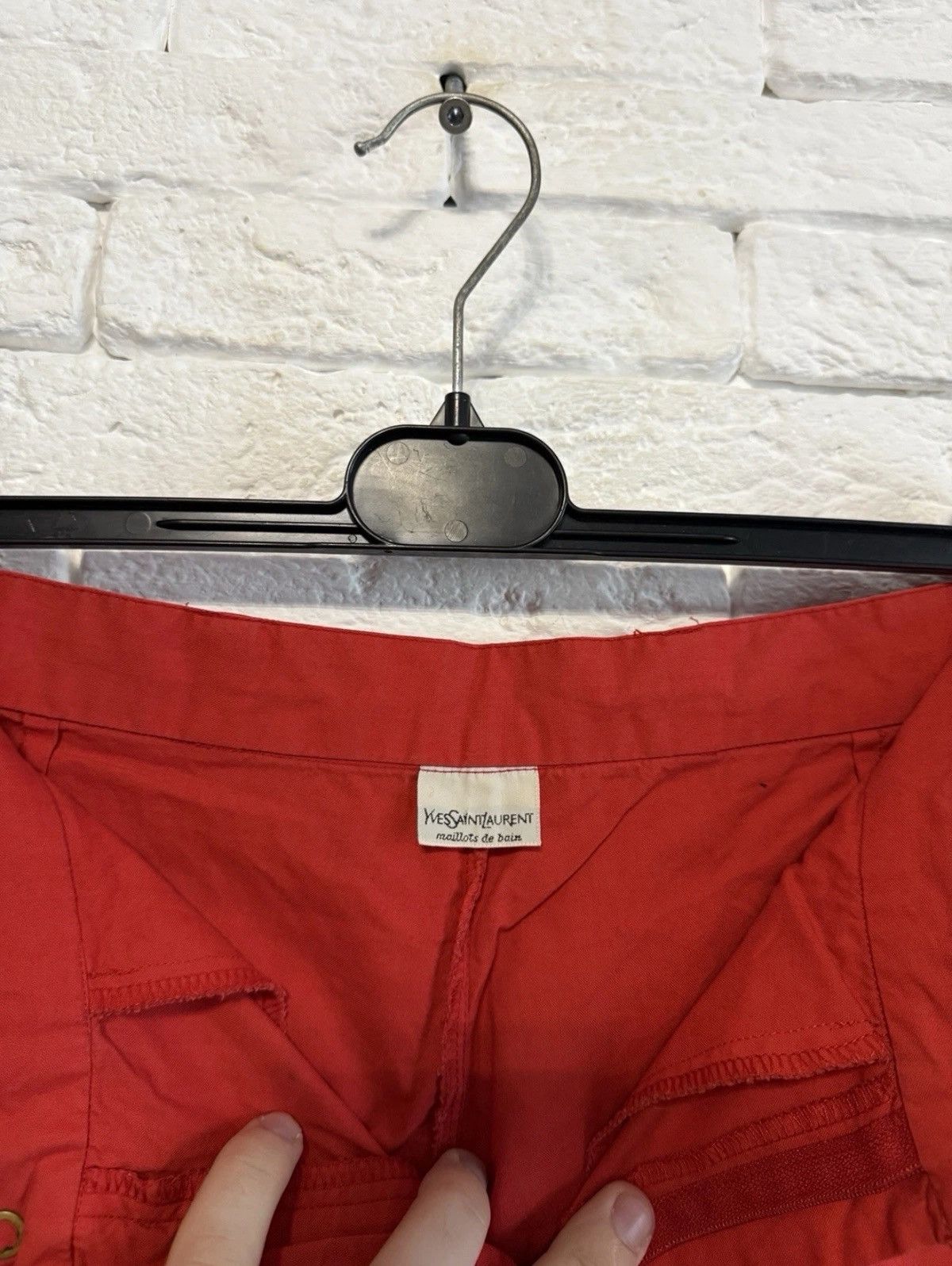 Saint Laurent Paris Very Rare Yves Saitn Laurent 70`s Shorts YSL Italy Made Sz M Size US 32 / EU 48 - 6 Thumbnail