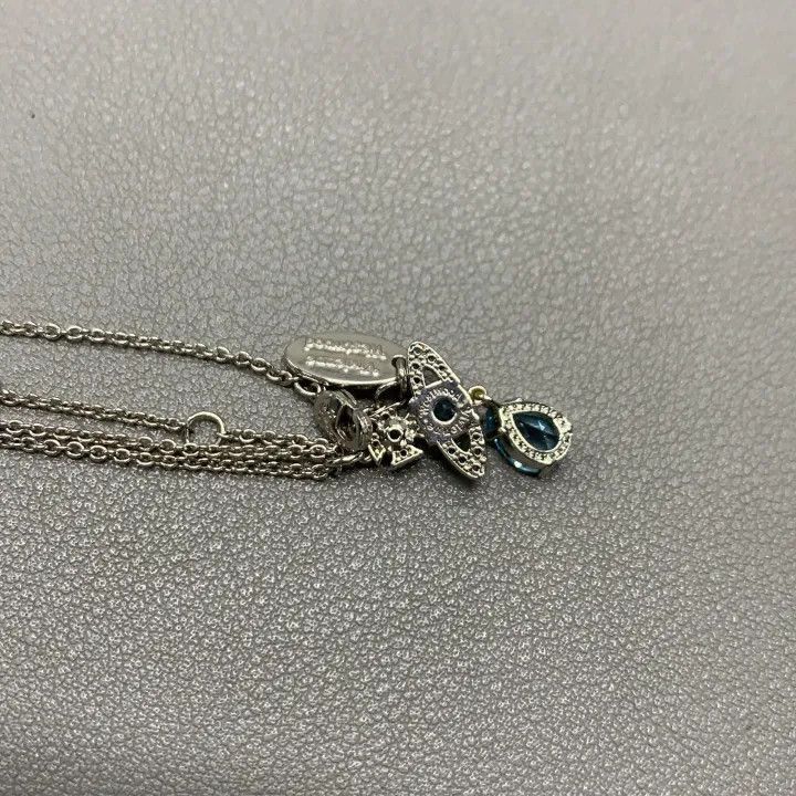 Vivienne Westwood Vivienne Westwood Ismene Blue Pendant Necklace Size ONE SIZE - 6 Thumbnail