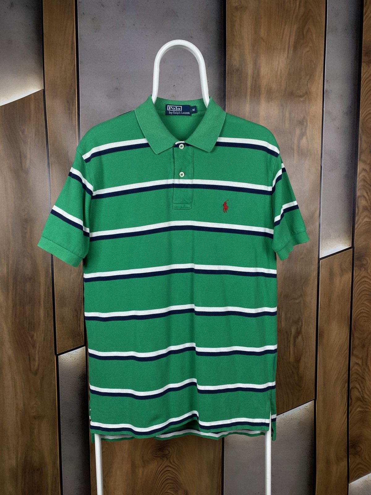 Polo Ralph Lauren 🎠Vintage 90s Polo T-Shirt Polo Ralph Lauren Striped VTG Tee🎠 Size US M / EU 48-50 / 2 - 1 Thumbnail