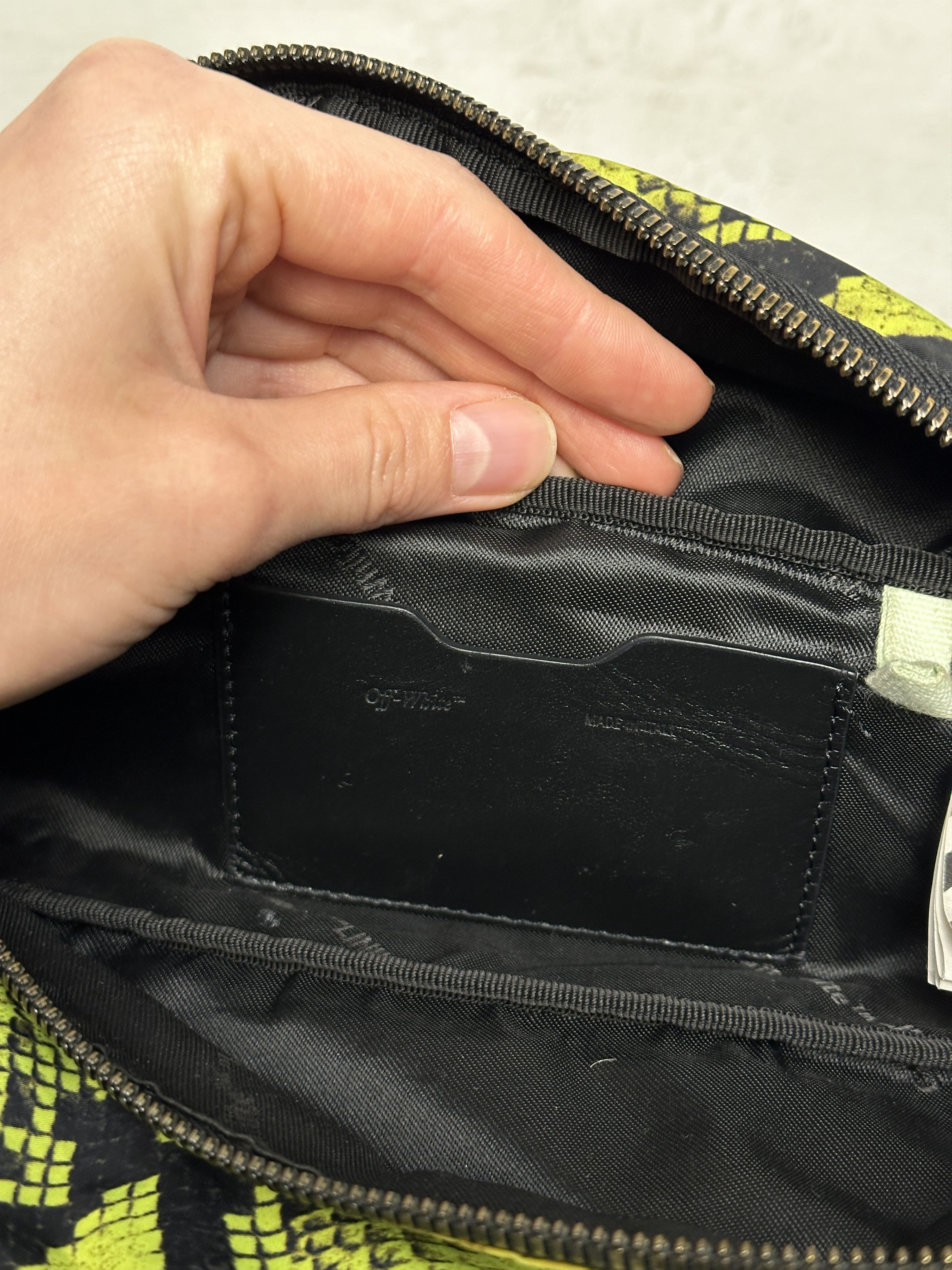Off-White Off-white Neon Yellow Python-print Belt Bag In Fluo Yellow Size ONE SIZE - 17 Thumbnail