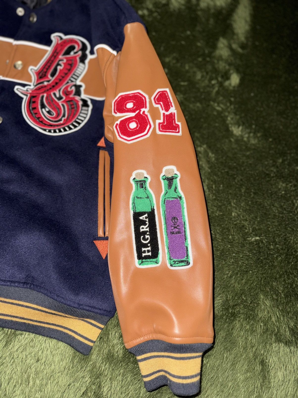 Japanese Brand [1] High Gate Japan Patchwork Varsity Jacket Size US XL / EU 56 / 4 - 5 Thumbnail