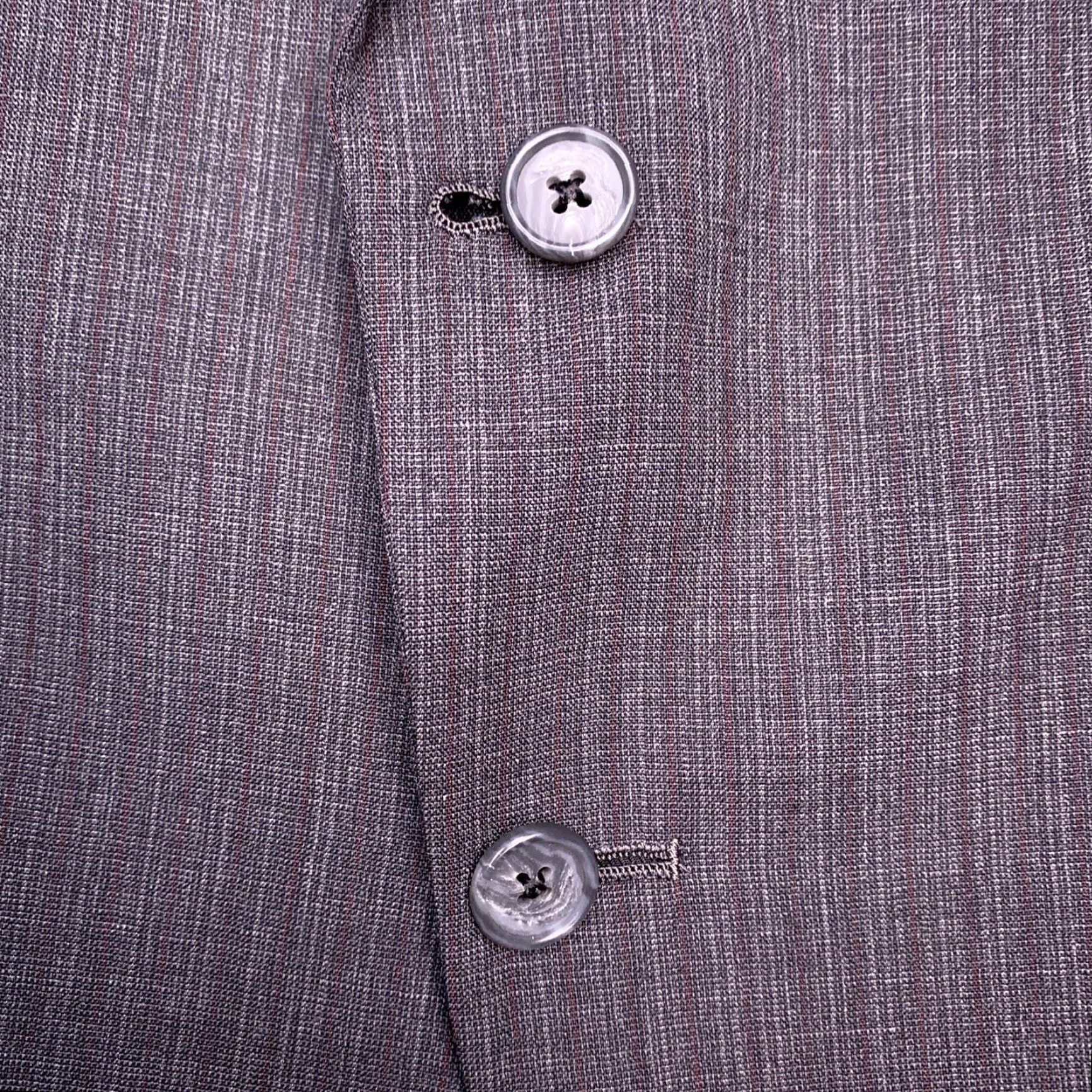 Hart Schaffner Marx Hart Schaffner Marx Suit 40R Gray Striped Wool 2 Piece USA 2 Piece Mens Jacket Pants 40 Waist 35 Inseam Regular Modern Classic Vintage N/A Size 40R - 7 Thumbnail