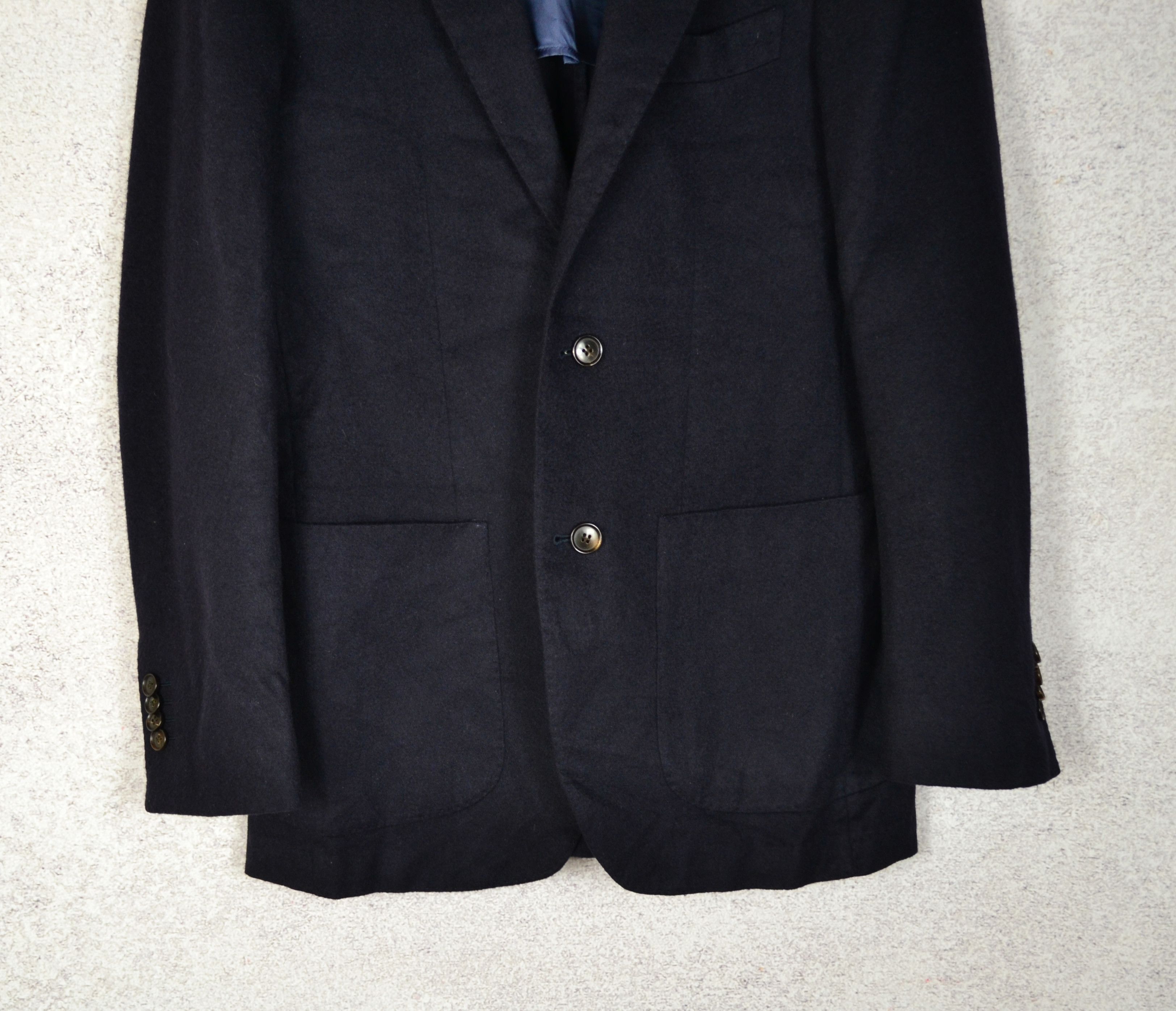 Suitsupply SUITSUPPLY HAVANA HL 100% PURE CASHMERE Dark Blue Blazer Size 44S - 3 Thumbnail