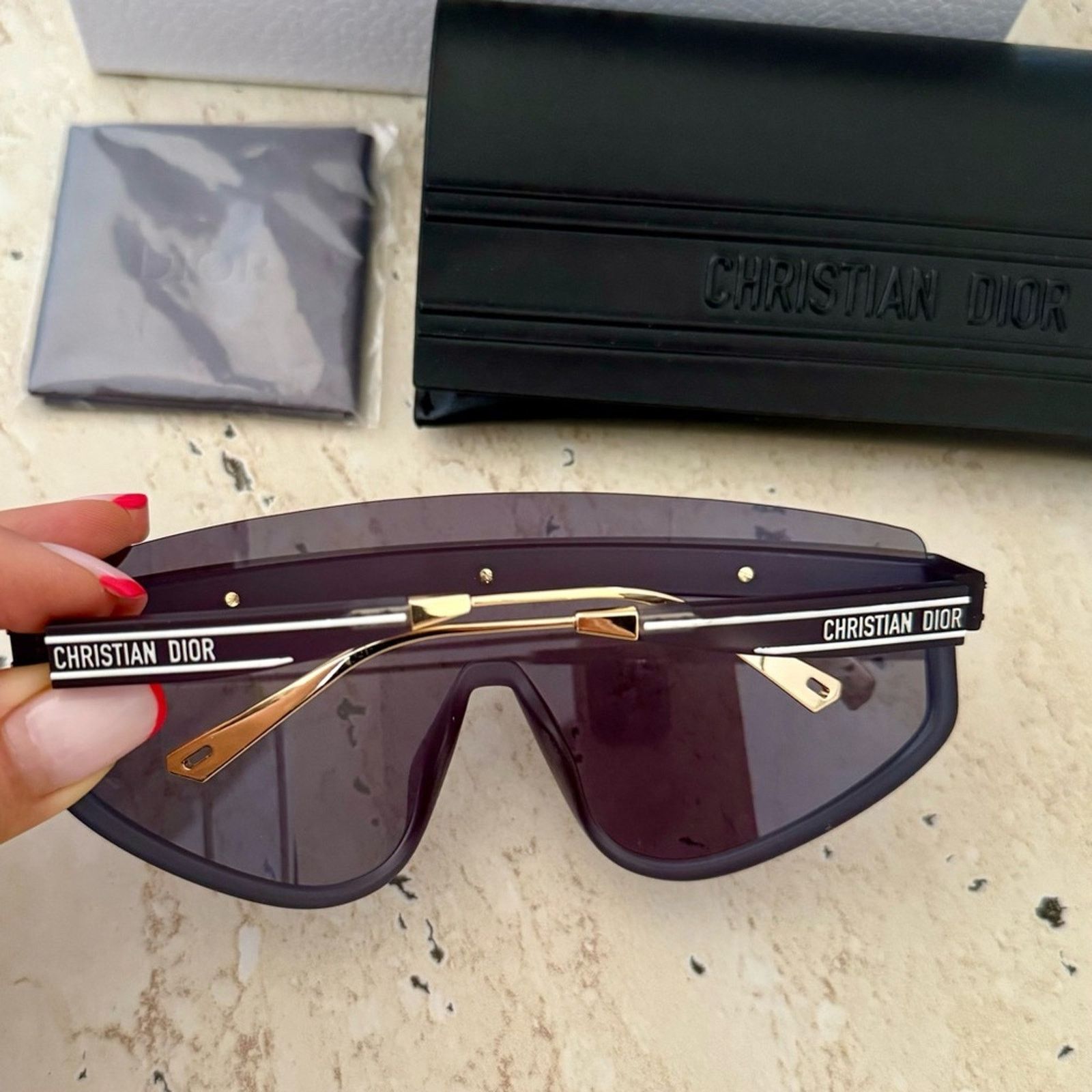 Dior New Dior Club M2U 31B8 Sunglasses Monogram Lenses Authentic! Size ONE SIZE - 7 Thumbnail