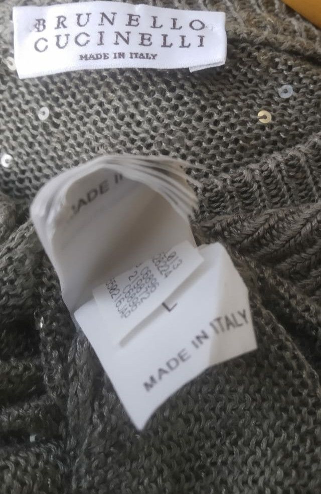 Brunello Cucinelli Brunello cucinelli gliter cardigan Size L / US 10 / IT 46 - 7 Thumbnail