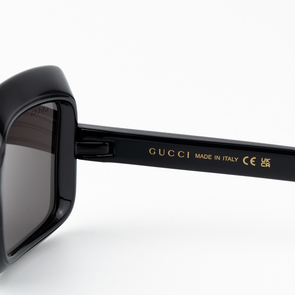 Gucci NEW Gucci GG1718S 001 Black Grey Women Square Sunglasses Size ONE SIZE - 5 Thumbnail