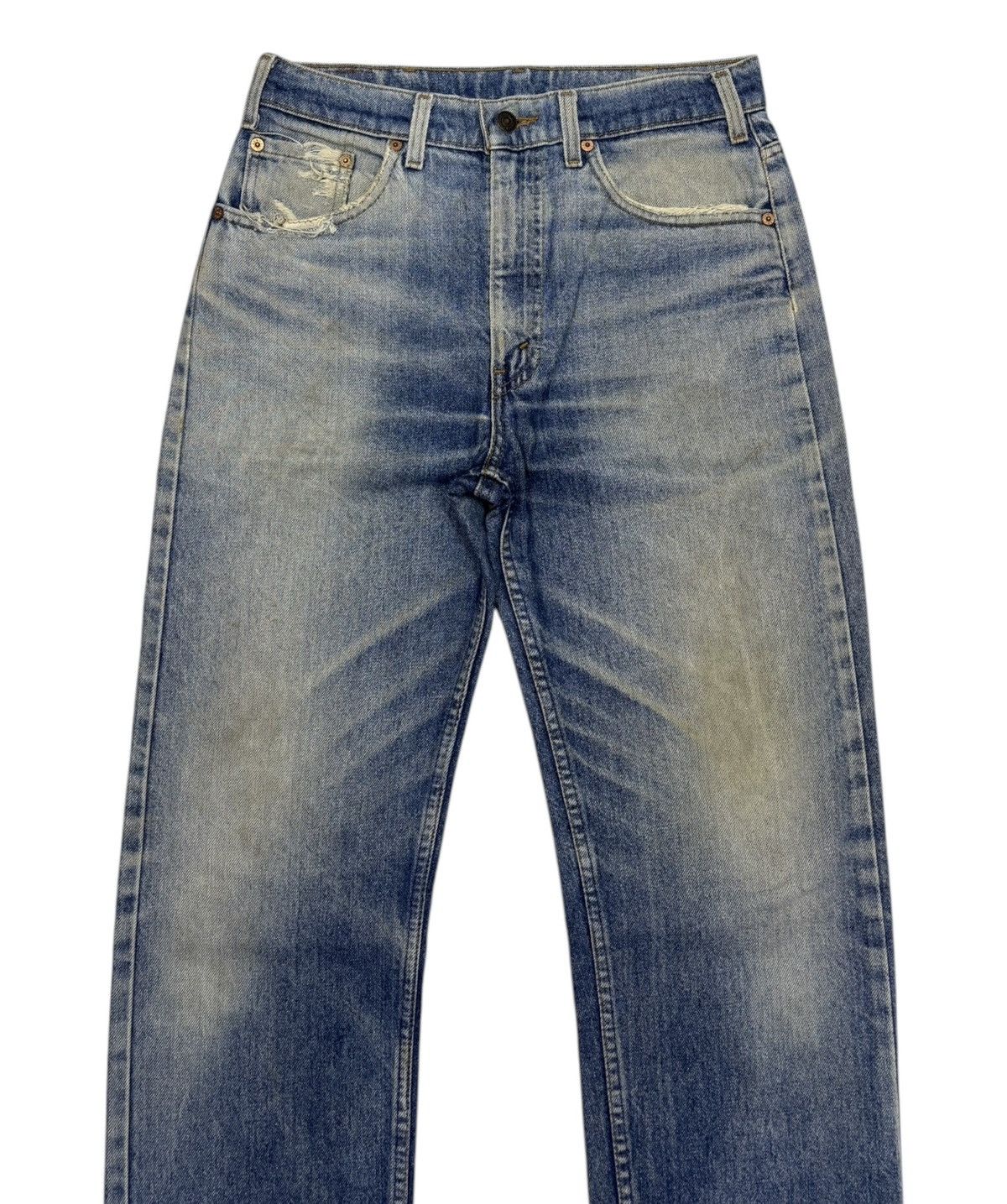 Levi's × Vintage 🔥Vintage Levis 505 Blue Wash Distressed Denim Jeans Size US 30 / EU 46 - 5 Thumbnail