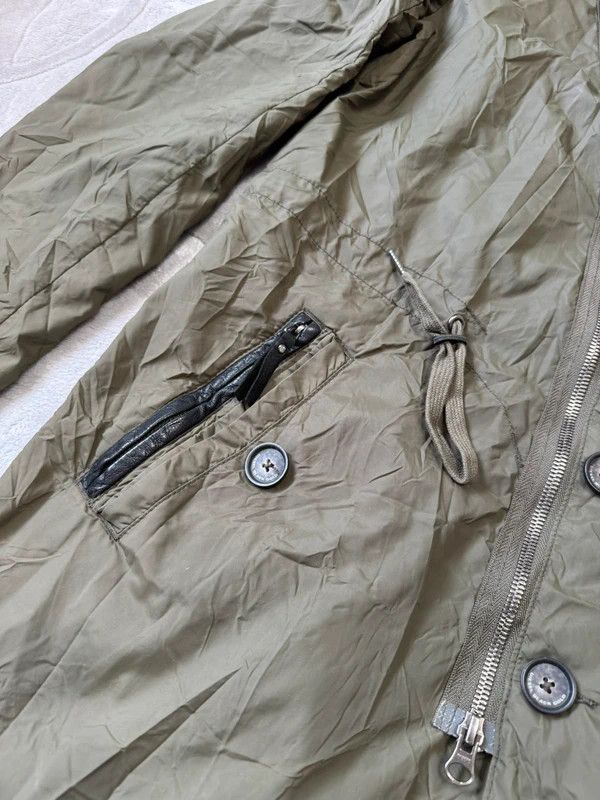 Diesel Black Gold Diesel Black Gold Military Parka Coat Jacket Nylon Leather S Size S / US 4 / IT 40 - 9 Thumbnail