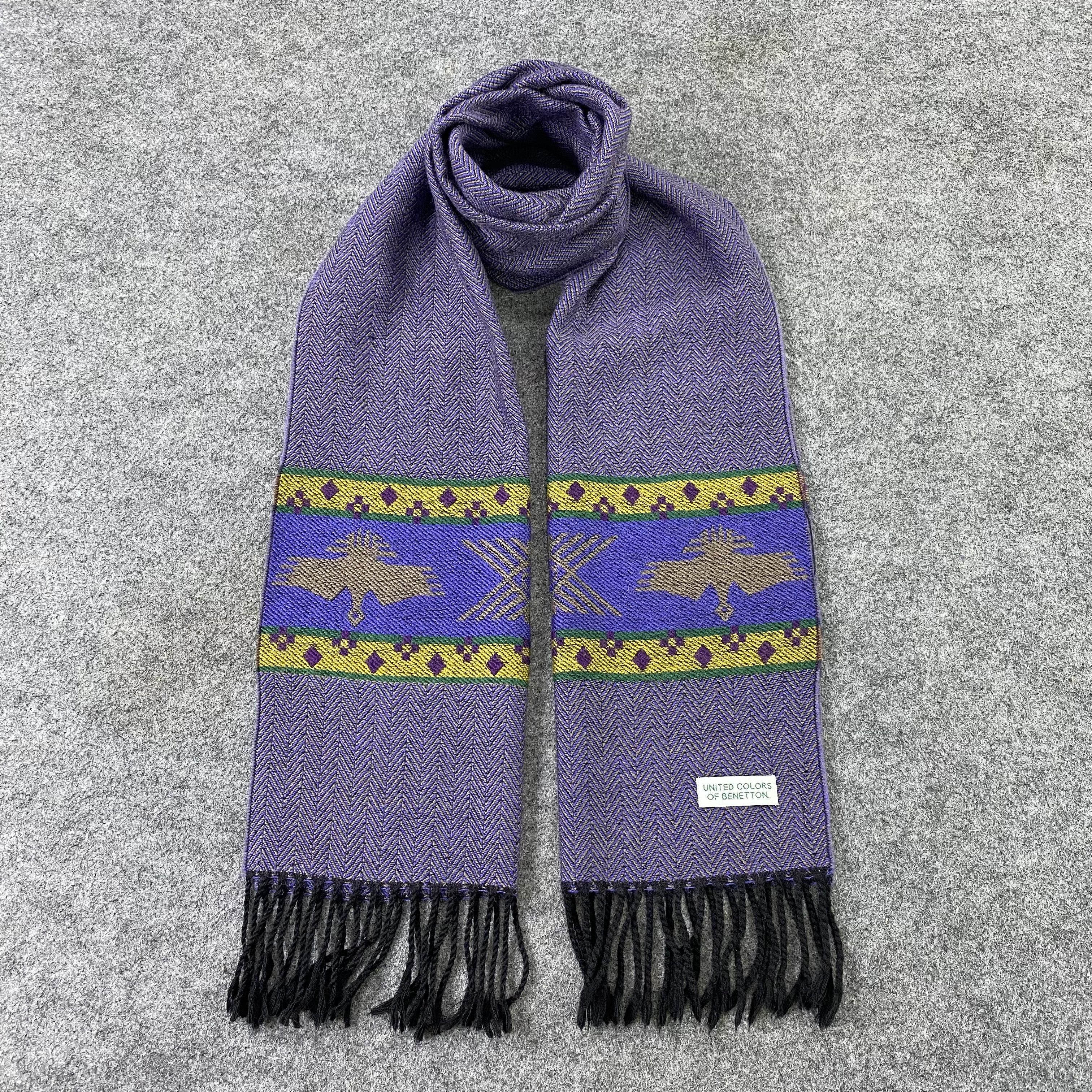 United Colors Of Benetton United Colors Of Benetton Wool Scarf/Muffler/Neckwear-T1272 Size ONE SIZE - 1 Thumbnail