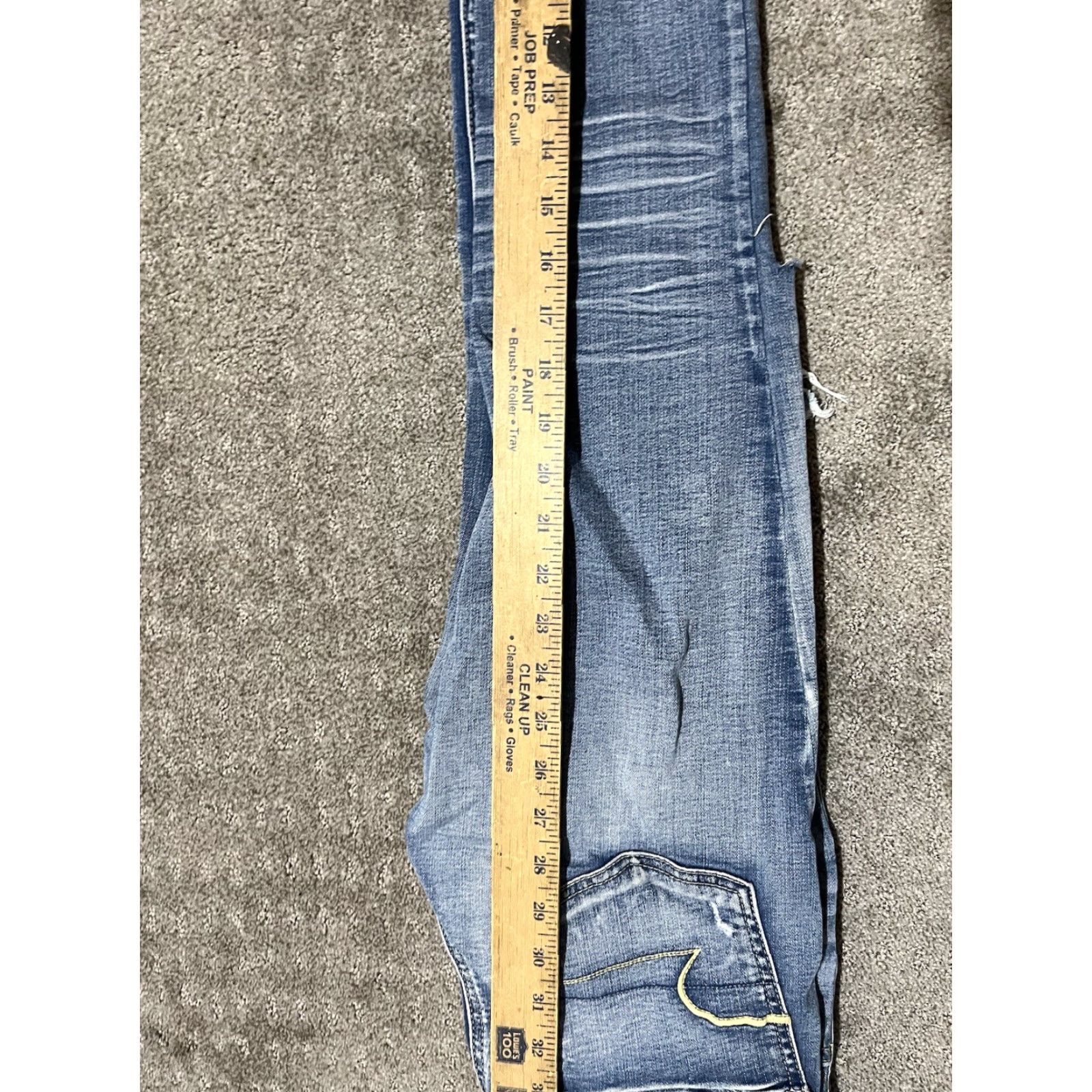 American Eagle Outfitters VINTAGE American Eagle Outfitters Womens Jegging Pants Regular 6 Blue Solid Stretch Denim Size 28" / US 6 / IT 42 - 8 Thumbnail