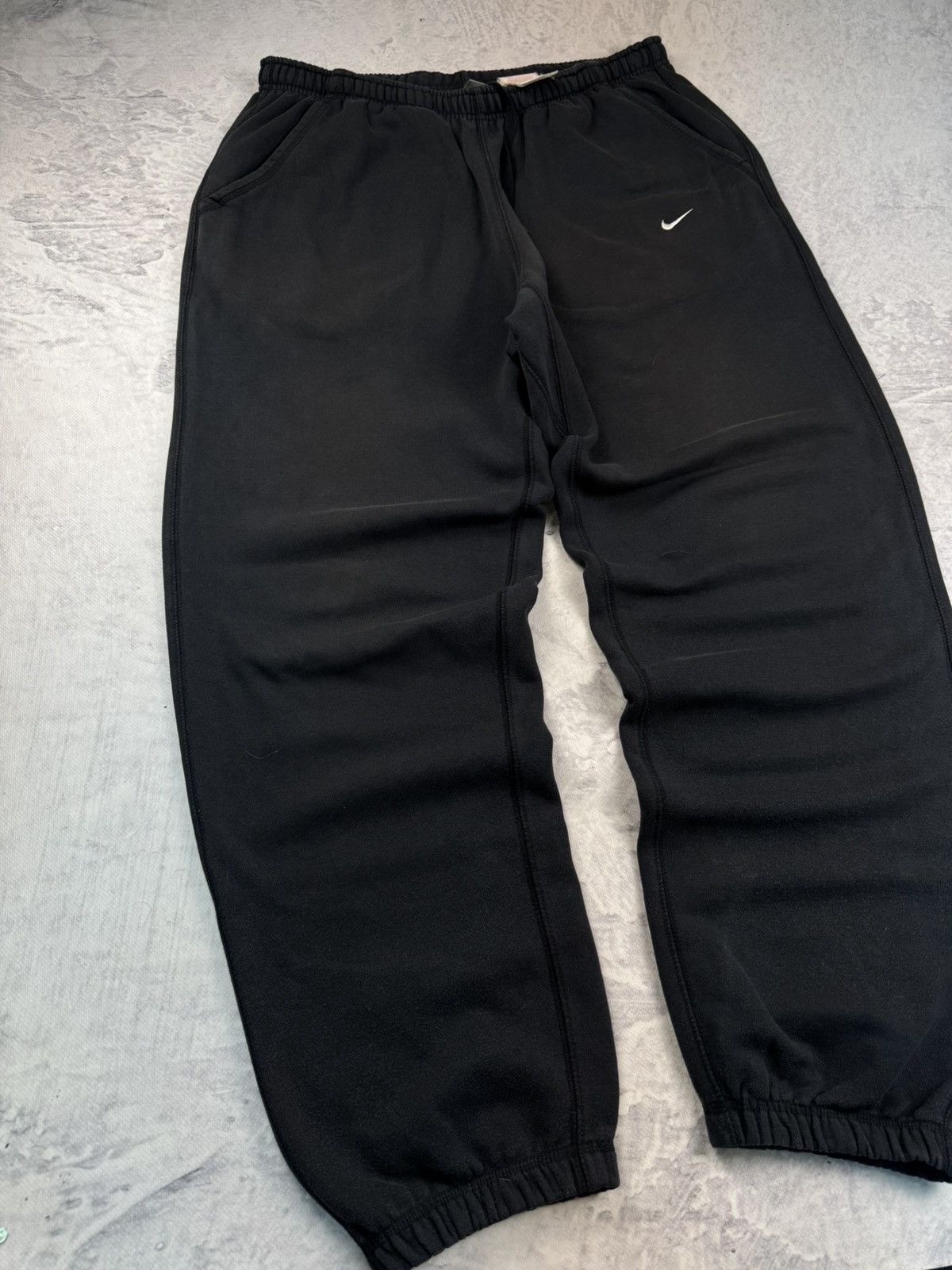 Nike × Vintage NIKE VINTAGE BASIC LOGO OVERSIZE BAGGY PANTS Size US 34 / EU 50 - 2 Thumbnail