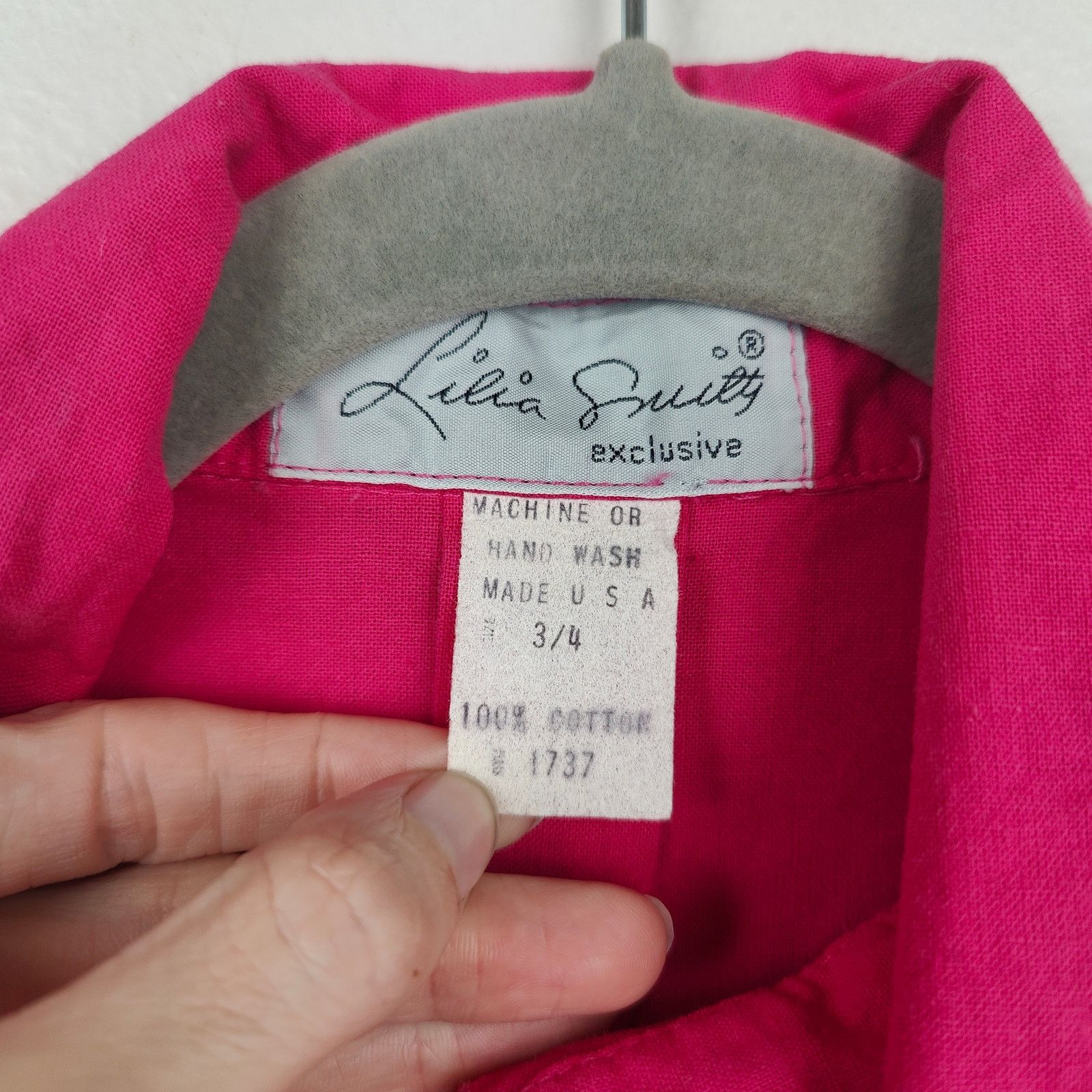 Other Vintage 80s Lilia Smitty Western Dress Womens 3 4 Pink Size S / US 4 / IT 40 - 6 Thumbnail