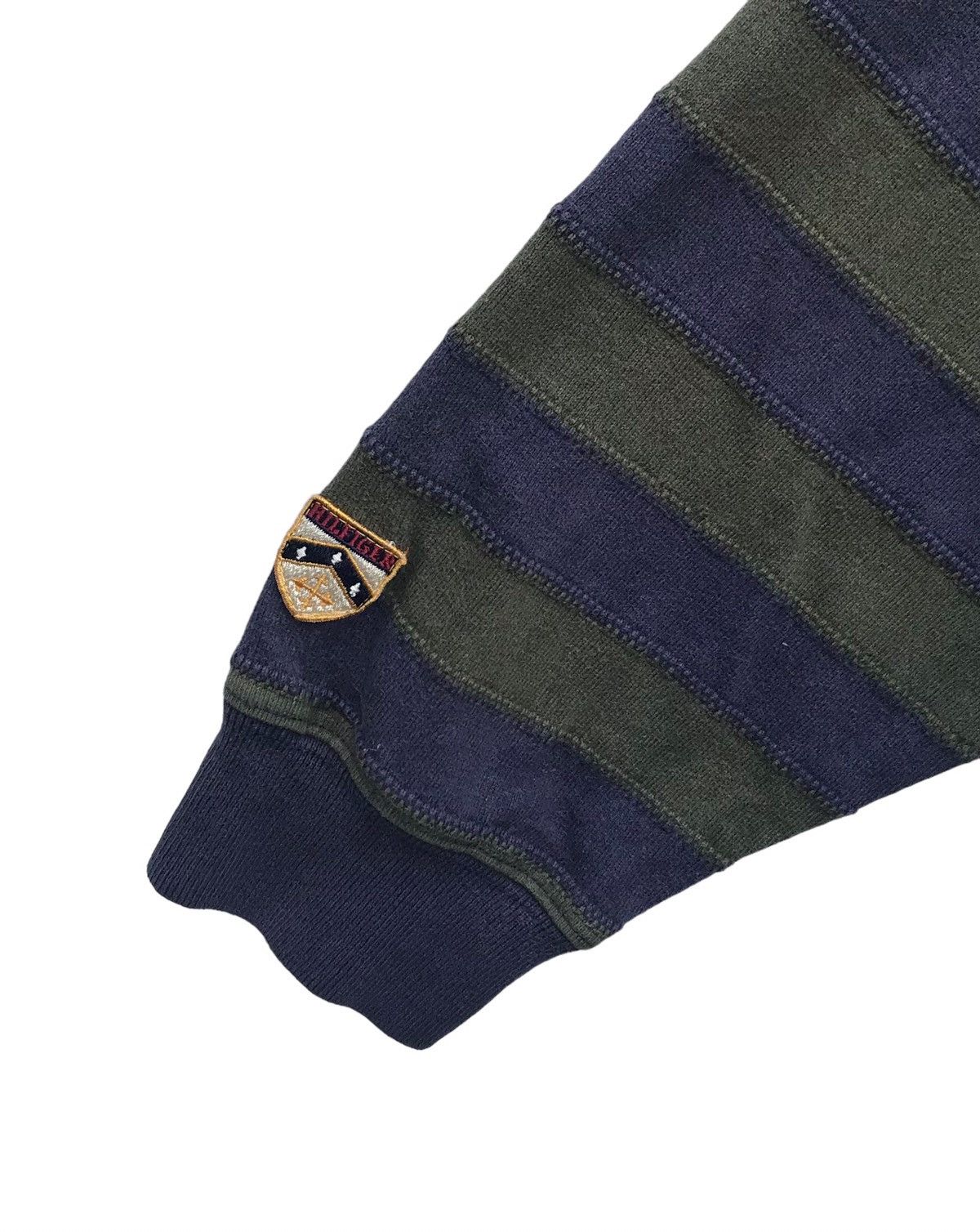 Tommy Hilfiger × Vintage Vintage Tommy Hilfiger Stripe Faded Sweatshirt Size US M / EU 48-50 / 2 - 7 Thumbnail