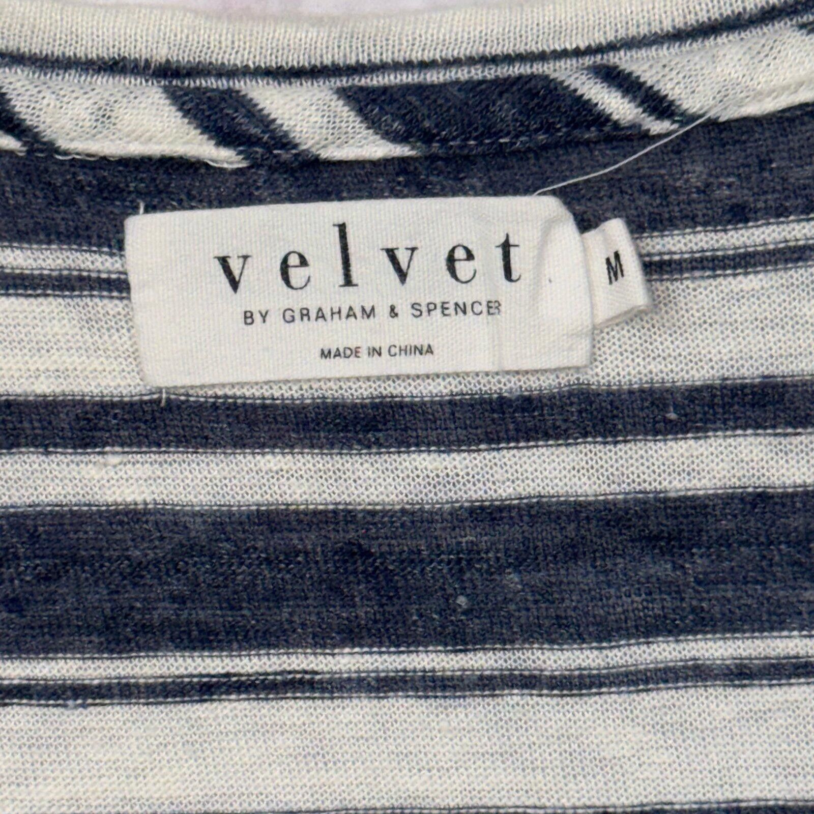 Other Velvet by Graham & Spencer Medium Striped Linen Dress Size M / US 6-8 / IT 42-44 - 6 Thumbnail