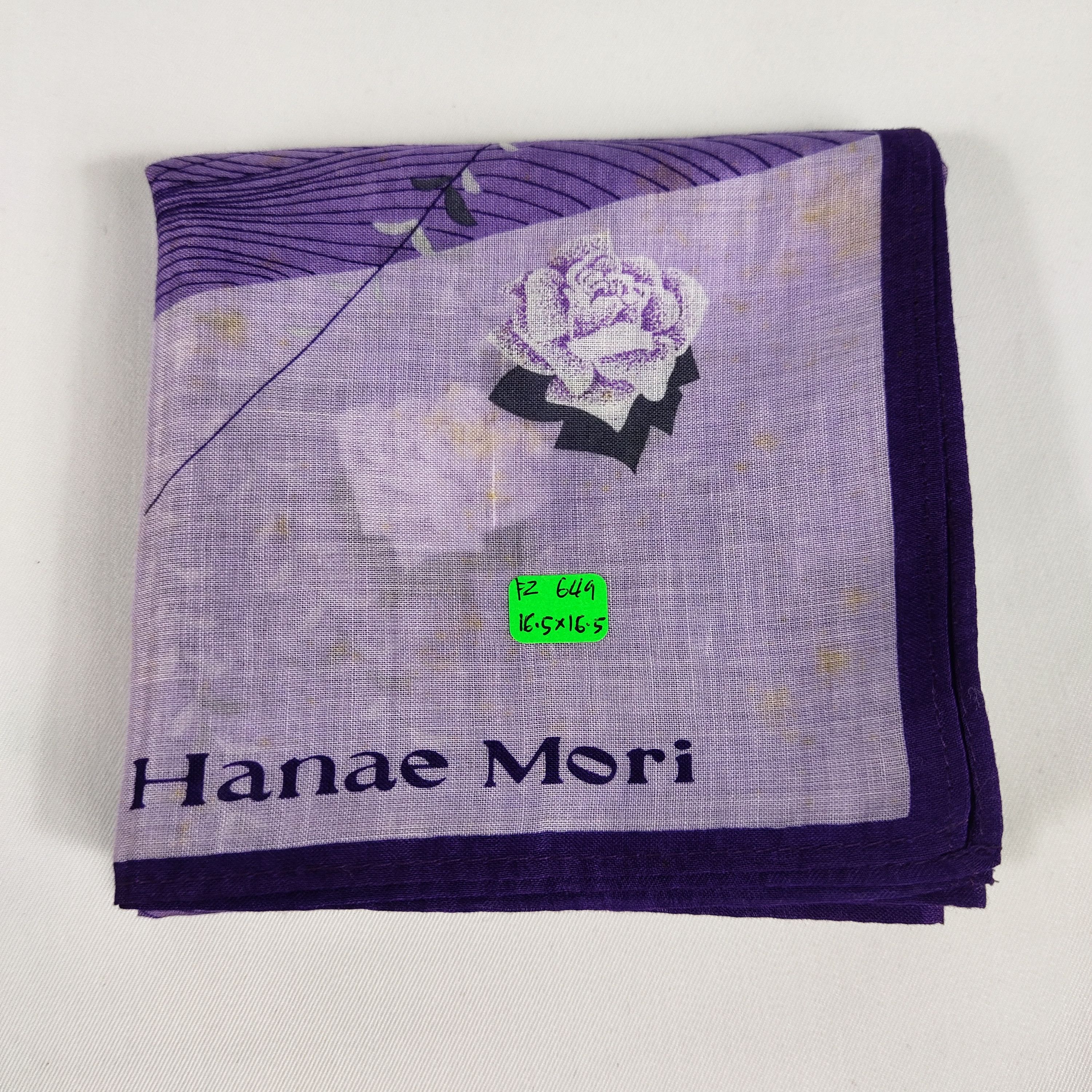 Hanae Mori × Vintage Hanae Mori Handkerchief / Neckerchief / Bandana FZ649 Size ONE SIZE - 2 Thumbnail
