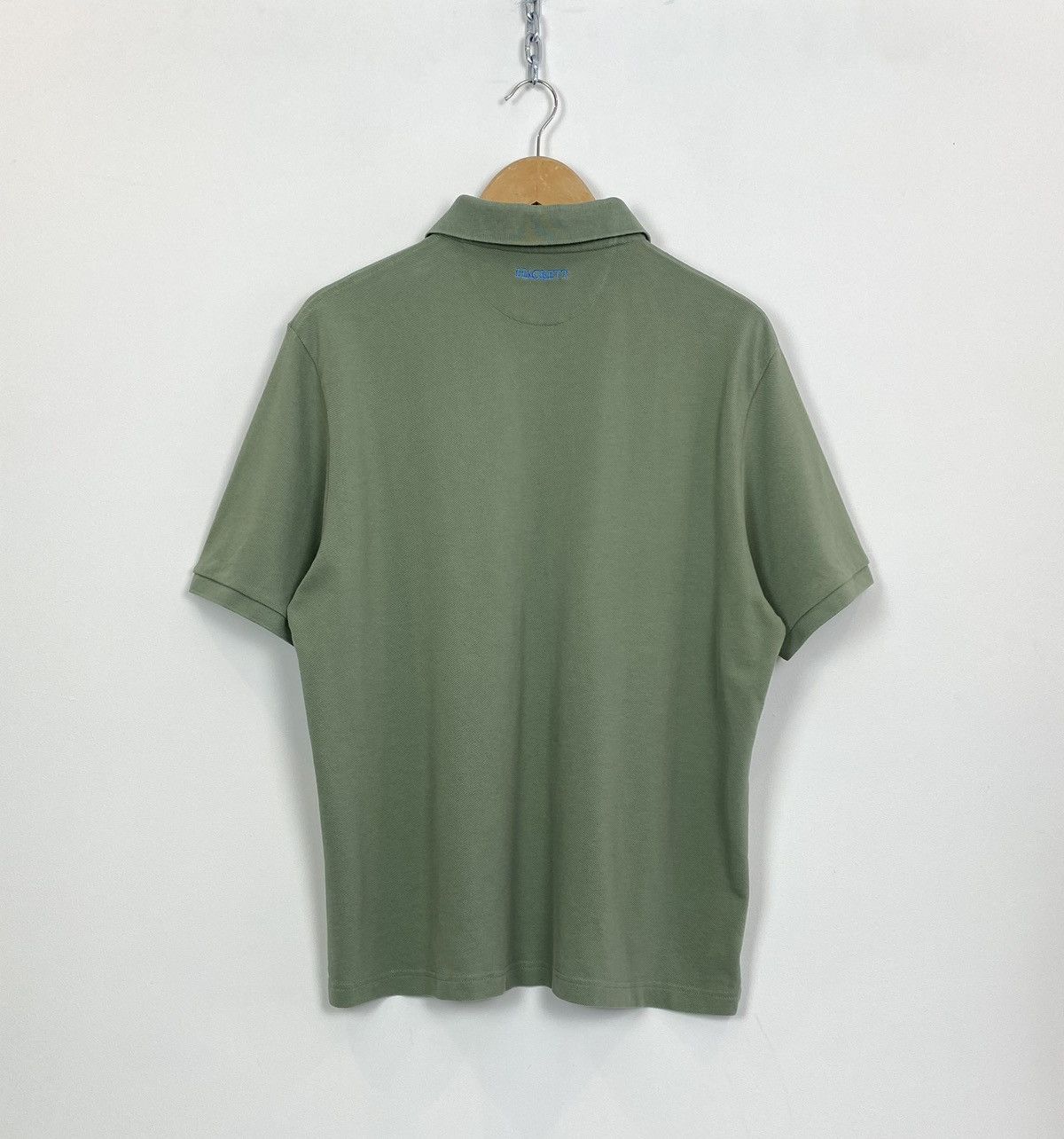 Pretty Green Hackett London Short Sleeve Slim Fit Polo Shirt Khaki Green Size US XXL / EU 58 / 5 - 6 Thumbnail