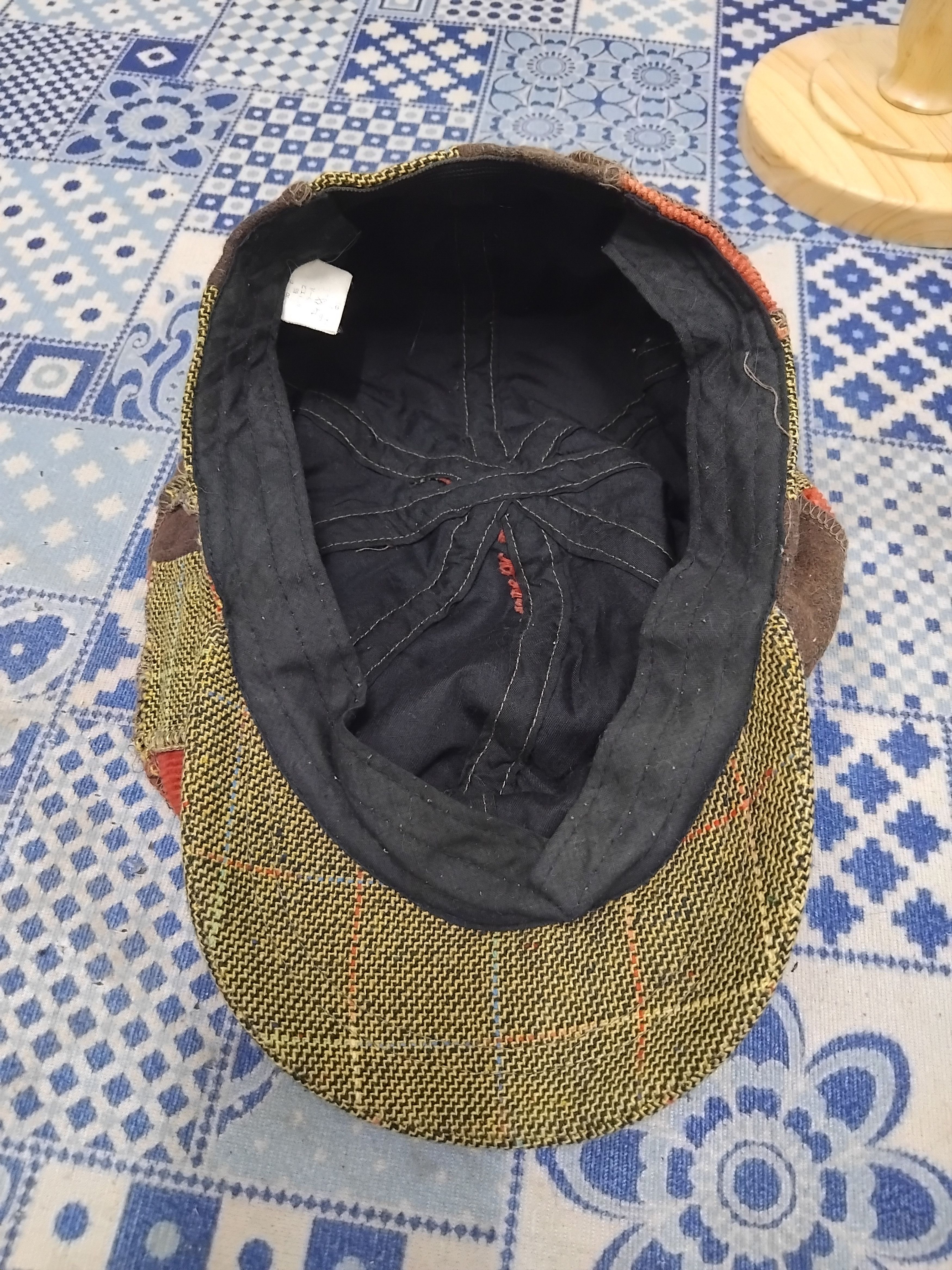 Japanese Brand Patchwork checkered Japanese inspired cap Size ONE SIZE - 3 Thumbnail