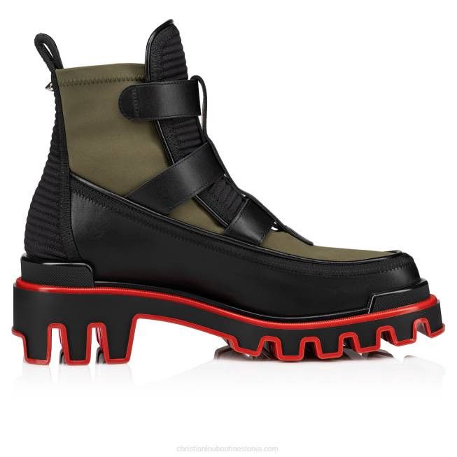 Christian Louboutin o1bcso1str1024 Buckle Dune Boots in Black Size US 8 / EU 41 - 3 Thumbnail