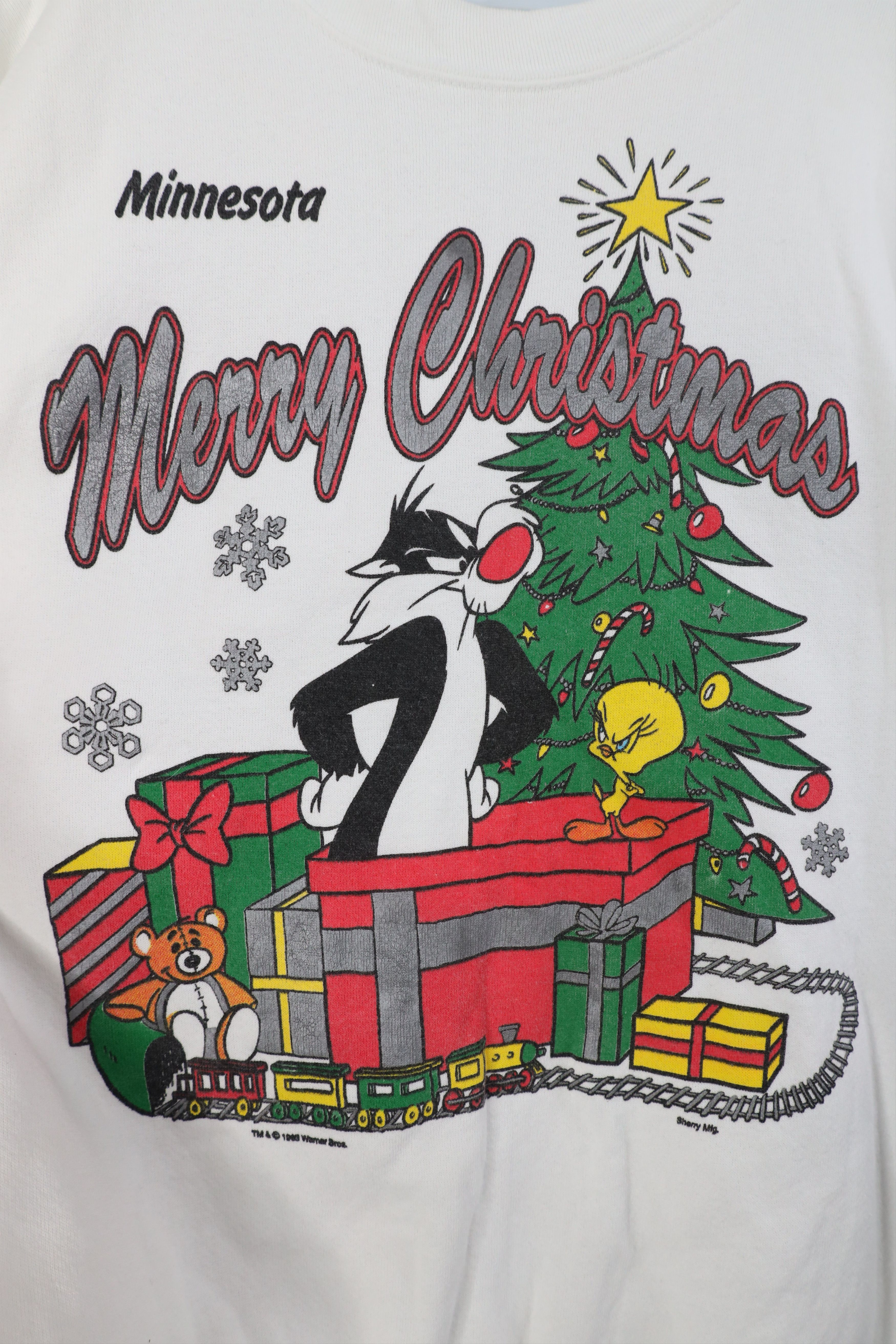 Vintage Vintage 90s Looney Tunes Christmas Tweety Bird Sweatshirt Size XL / US 12-14 / IT 48-50 - 5 Thumbnail
