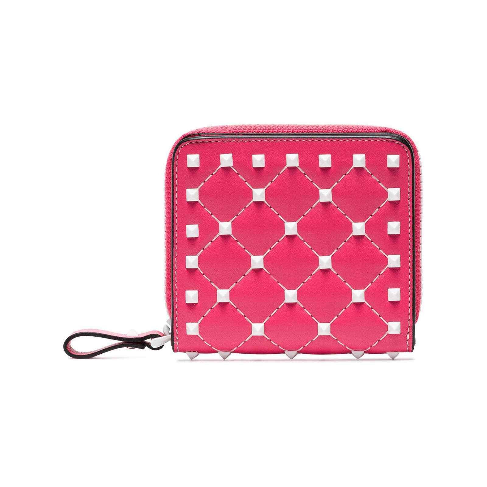 Valentino Valentino Spike Leather Small Zipper French Compact Wallet Size ONE SIZE - 5 Thumbnail