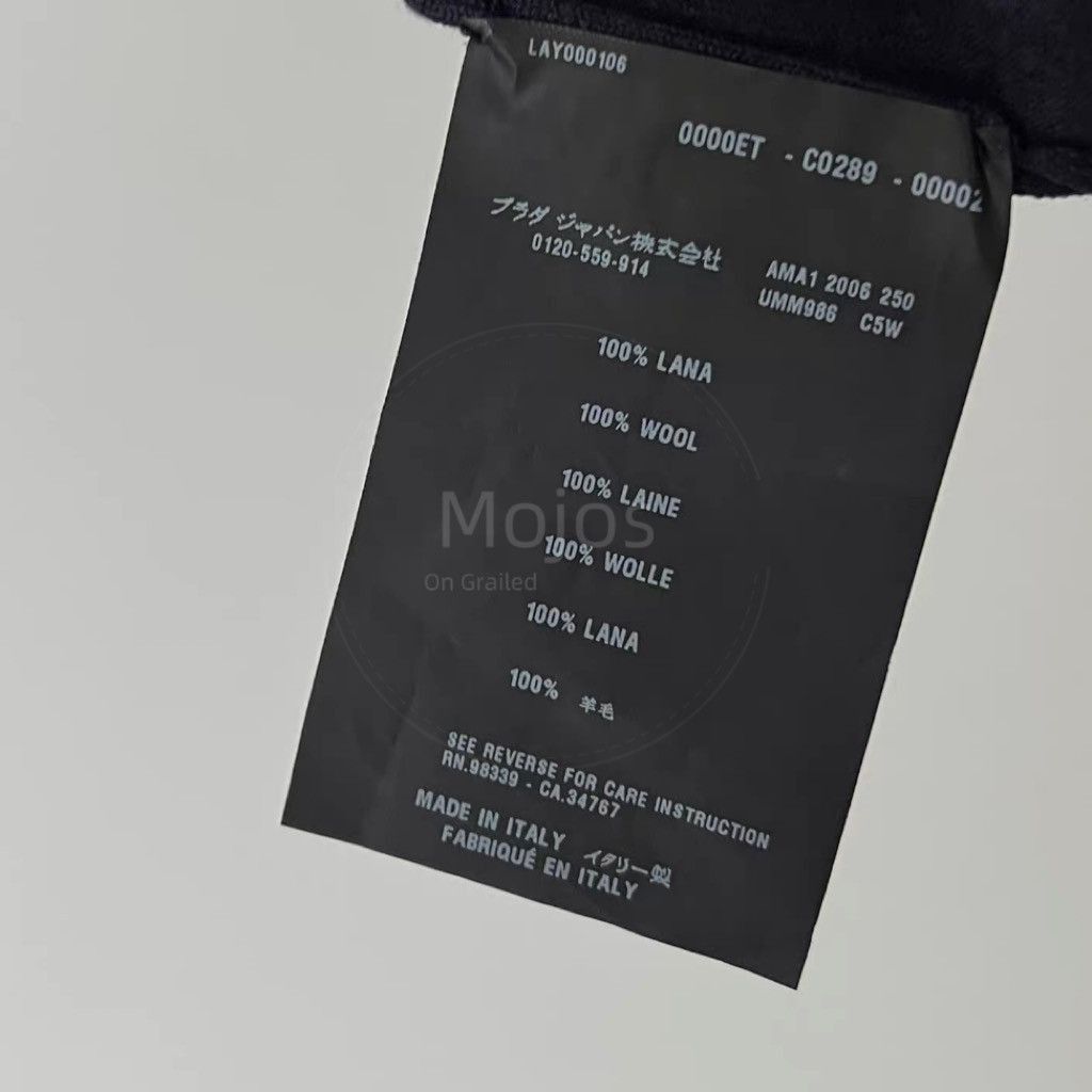 Prada Sz 52 Prada Navy Black label Hi-neck Knitwear-2508 Size US L / EU 52-54 / 3 - 6 Thumbnail