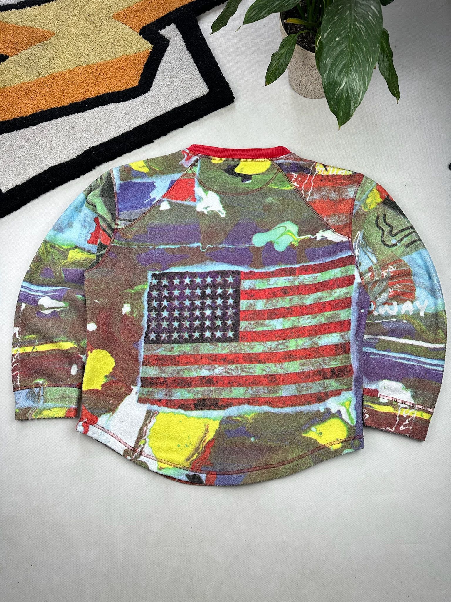 JET SET JET SET VINTAGE longsleeve acid psychedelic drugs lsd usa Size US M / EU 48-50 / 2 - 8 Thumbnail