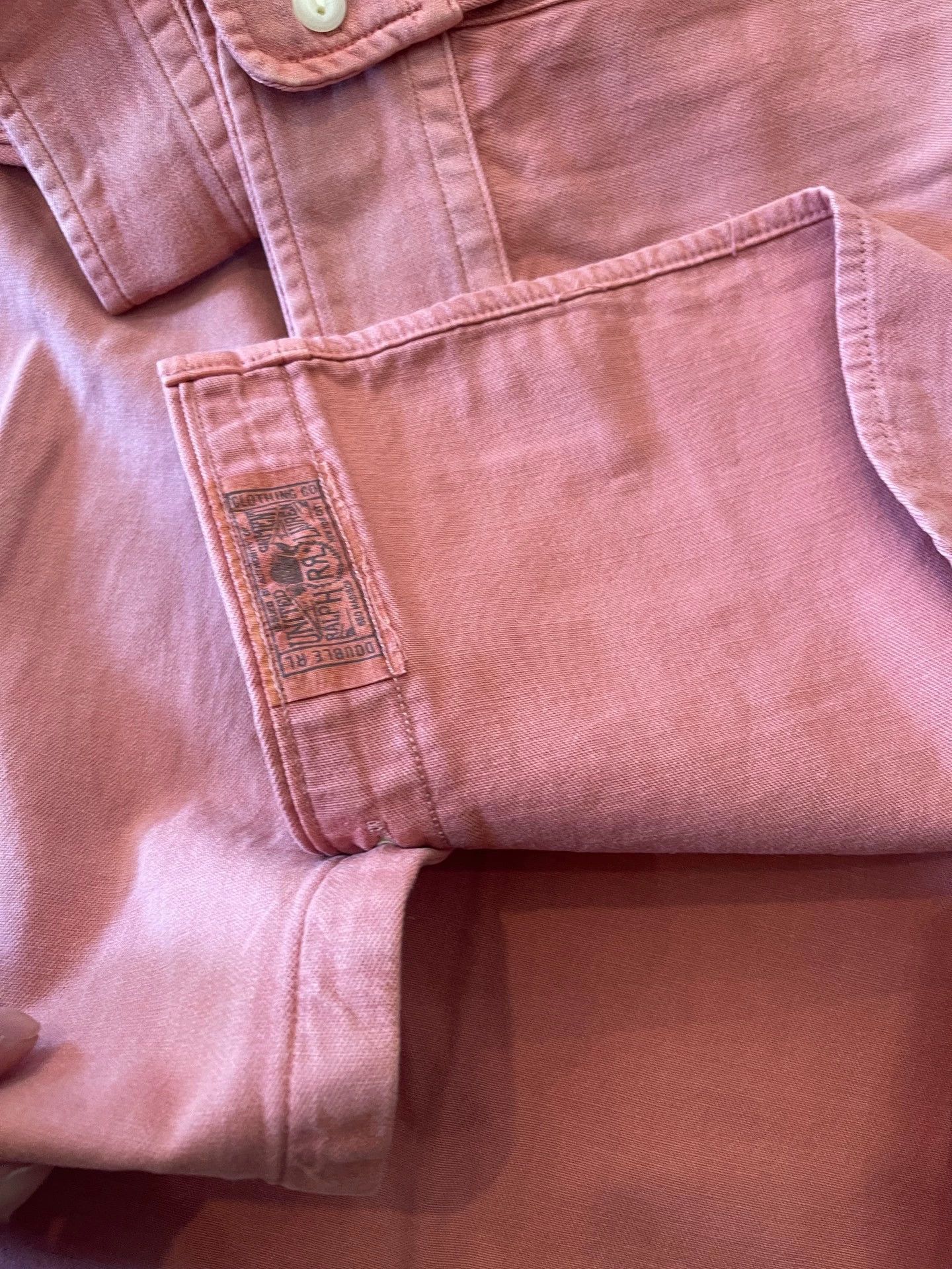 RRL Ralph Lauren RRL Garment Twill Work Shirt Red Washed XL 24AW Size US XL / EU 56 / 4 - 8 Thumbnail