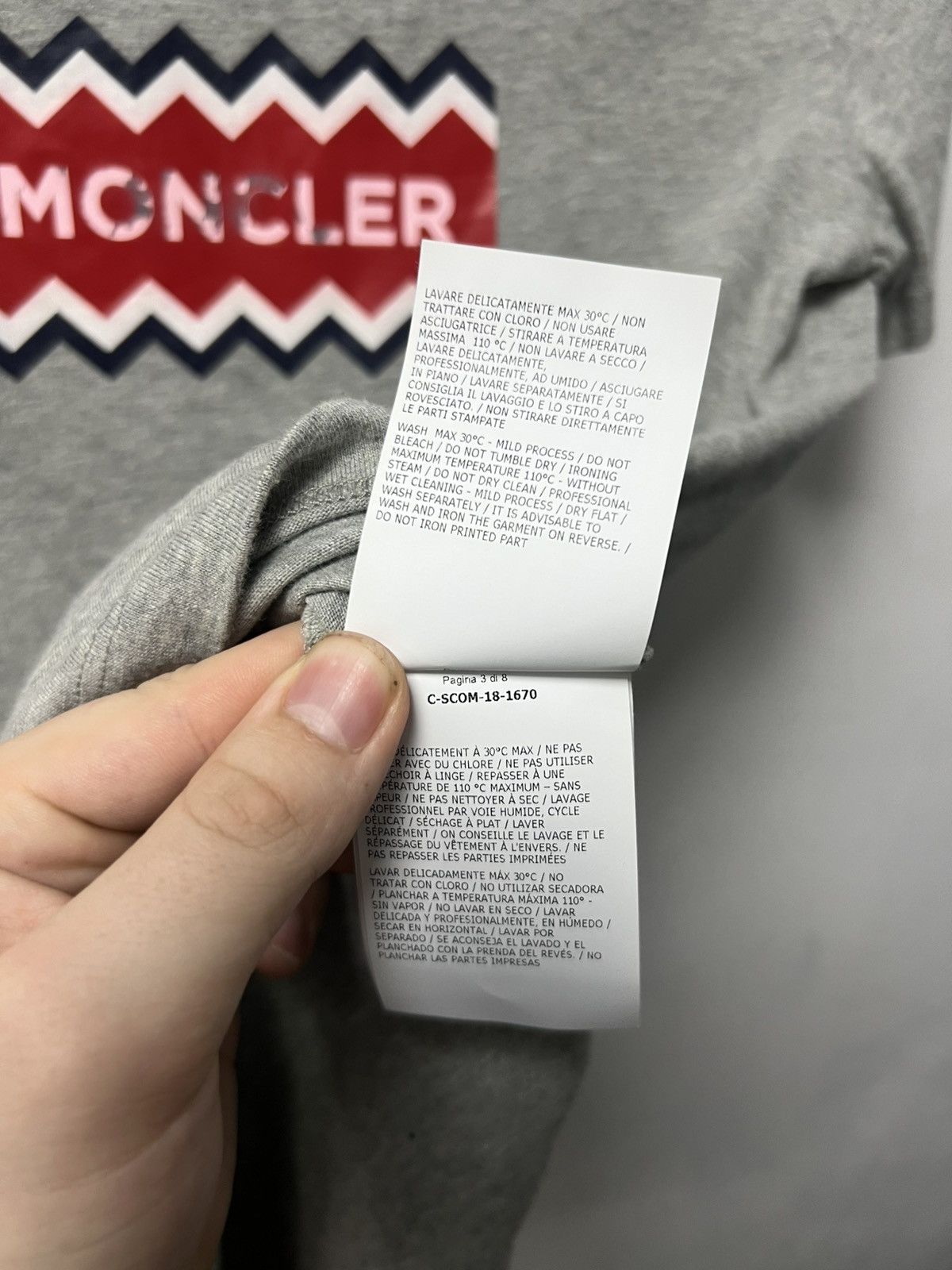 Moncler Mens Moncler Shirt Size US S / EU 44-46 / 1 - 12 Thumbnail