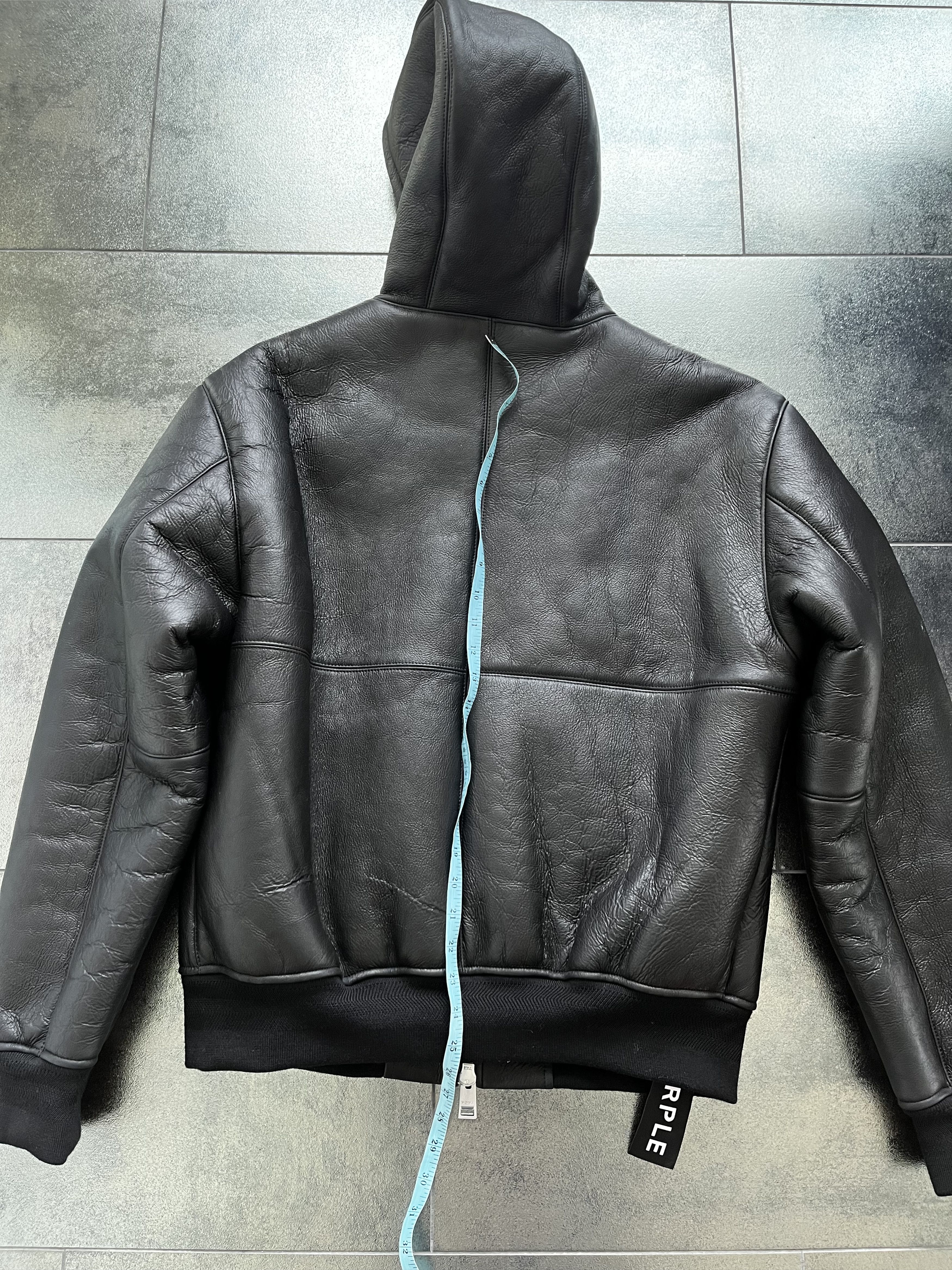 Purple Brand Lamb Leather Zip Hoodie (M) Size US M / EU 48-50 / 2 - 11 Thumbnail