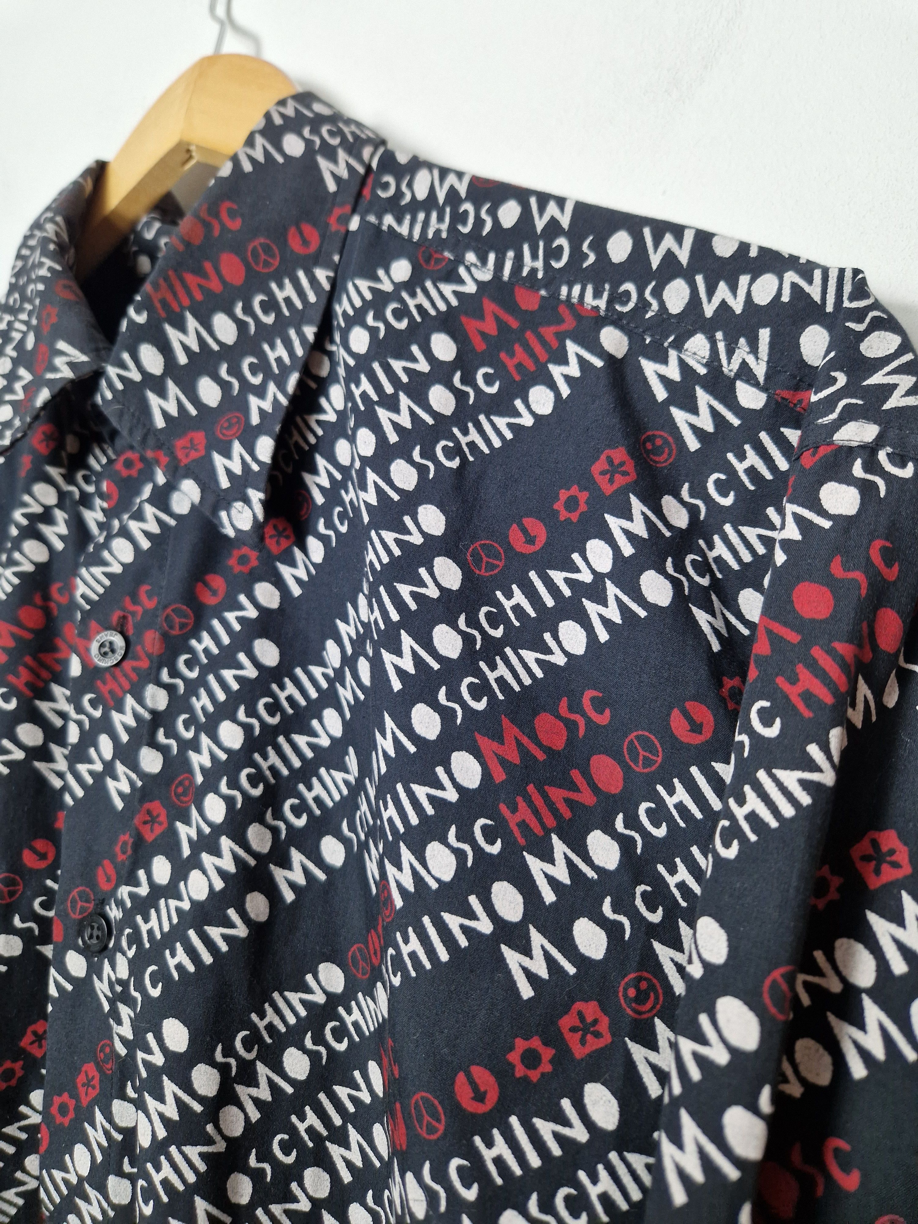 Moschino Moschino monogram multilogo shirt Size US L / EU 52-54 / 3 - 3 Thumbnail
