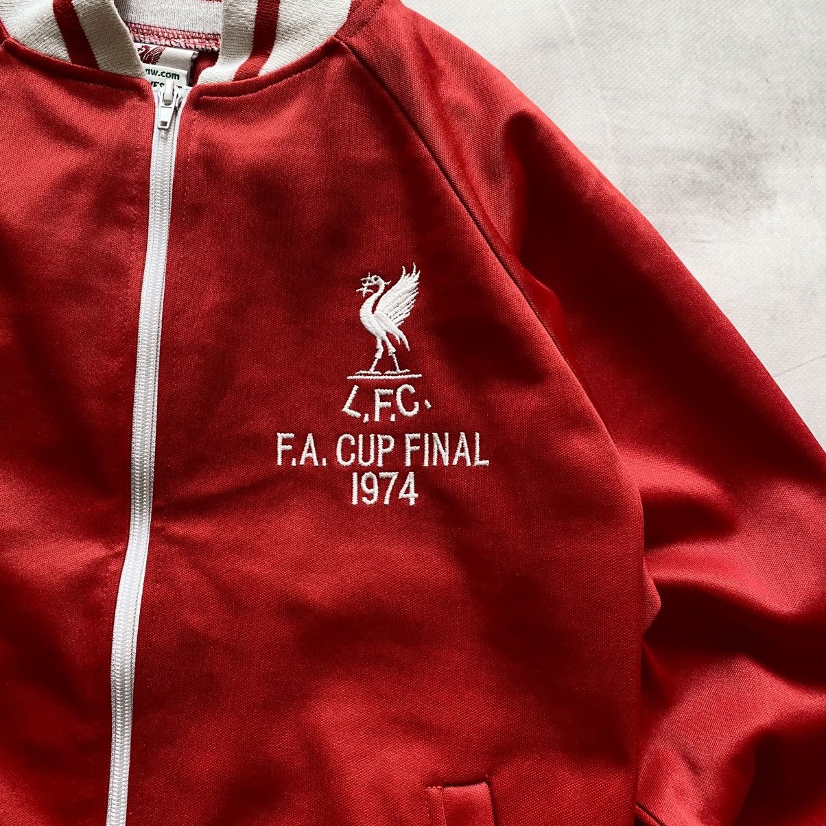 Vintage Liverpool F.A. Cup Final 1974 Score Draw Zip Track Jacket Size US M / EU 48-50 / 2 - 4 Thumbnail