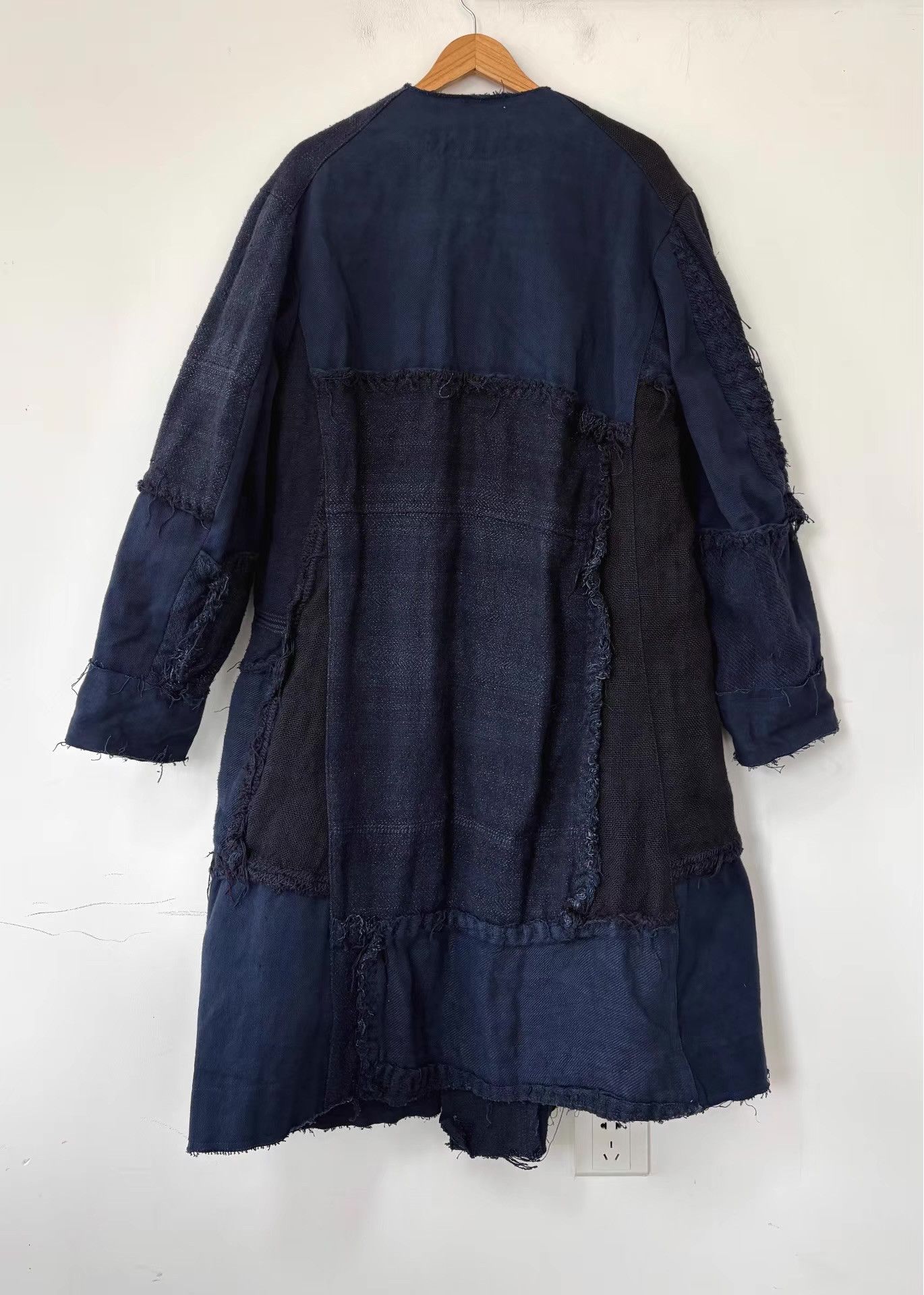 By Walid By Walid Men's Nomadic-Style Paneled Linen Long Coat Ｑ21 Size US L / EU 52-54 / 3 - 8 Thumbnail