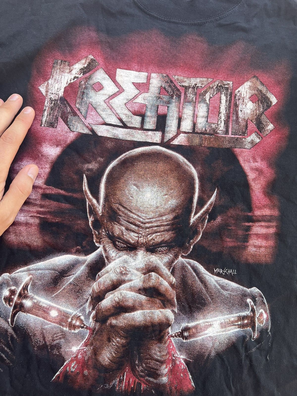Band Tees × Vintage Vintage 90s Kreator 1997 Outcast Tour Tee Size US XL / EU 56 / 4 - 5 Thumbnail