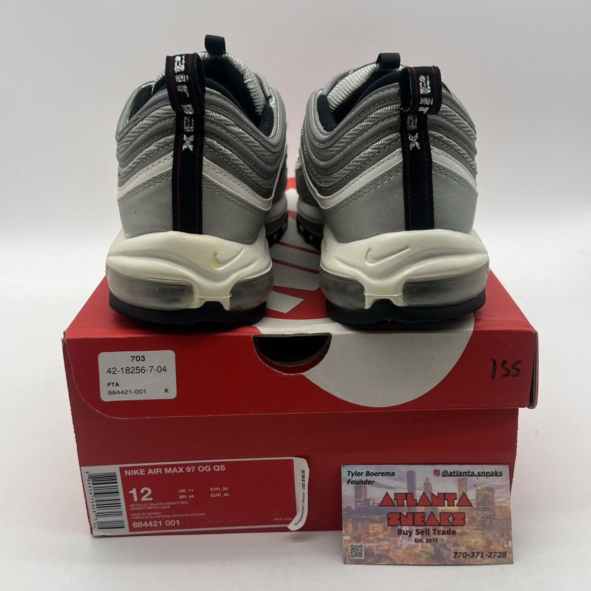 Nike Air max 97 silver bullet Size US 12 / EU 45 - 3 Thumbnail