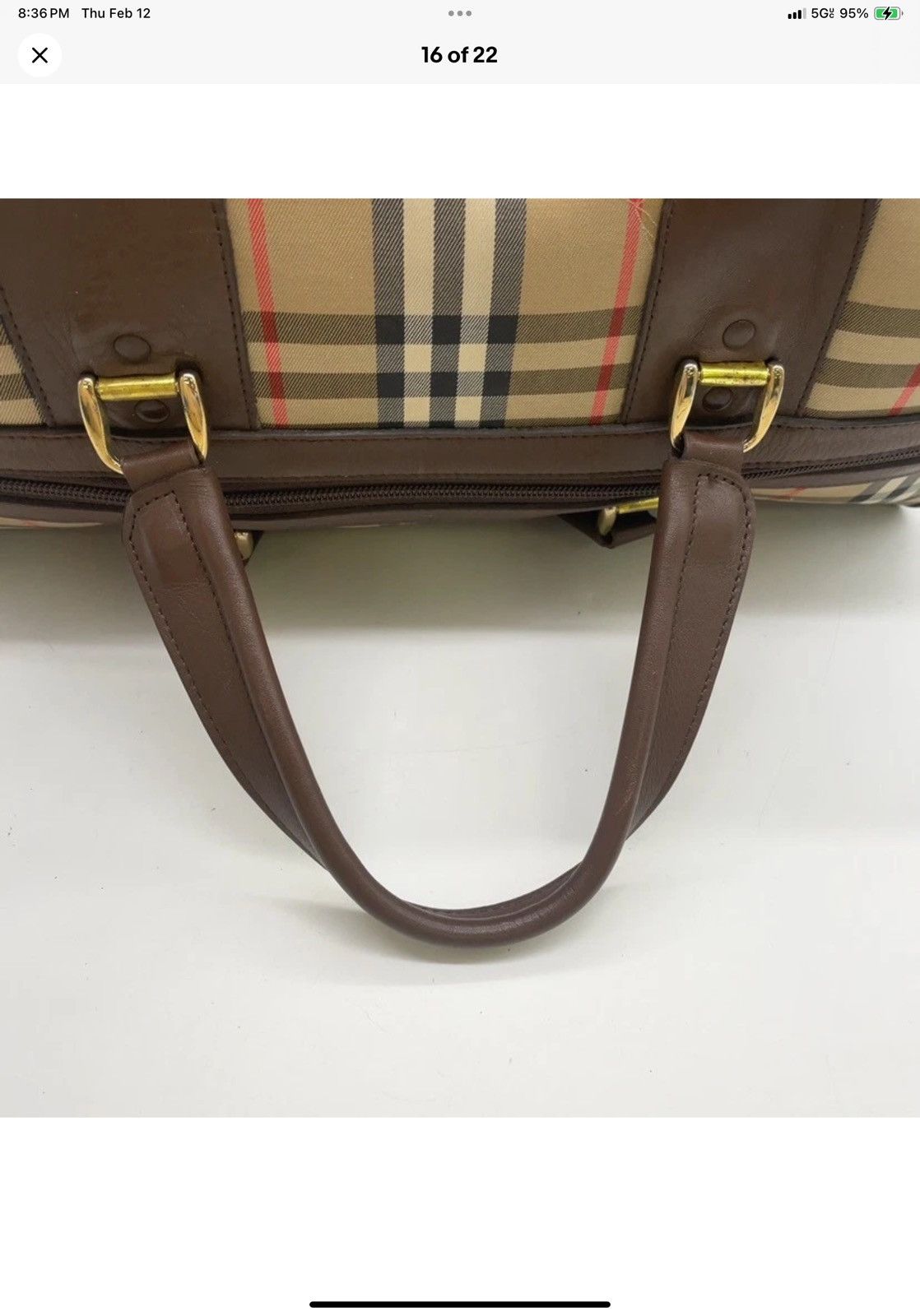 Burberry 🧳🧳🧳Vintage BURBERRY🧳🧳🧳!!! Boston style bag 45 Nova Check Size ONE SIZE - 15 Thumbnail