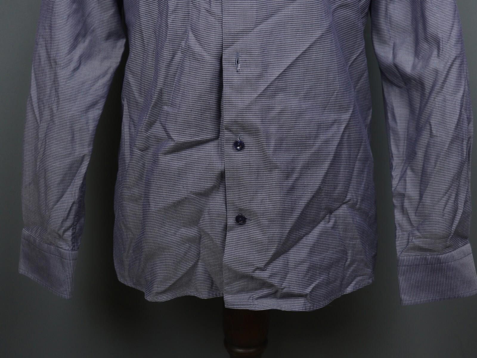 Eton Eton Black 100% Cotton Collared Button Up Dress Shirt Size M Size 38R - 3 Thumbnail