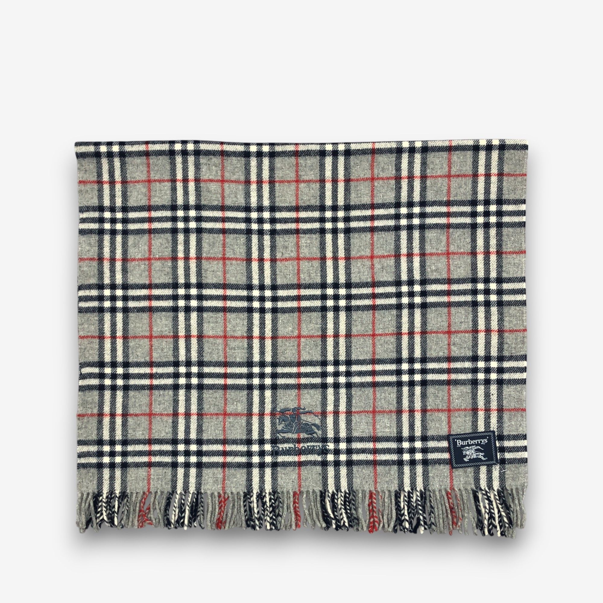 Burberry Vintage Burberry Scarf Muffler Wool Stole Wraps Scarves Size ONE SIZE - 3 Thumbnail