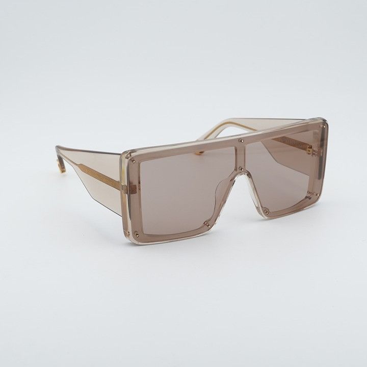Stella McCartney Stella McCartney SC40083I 45E Sunglasses Shiny Brown Shield Size ONE SIZE - 4 Thumbnail