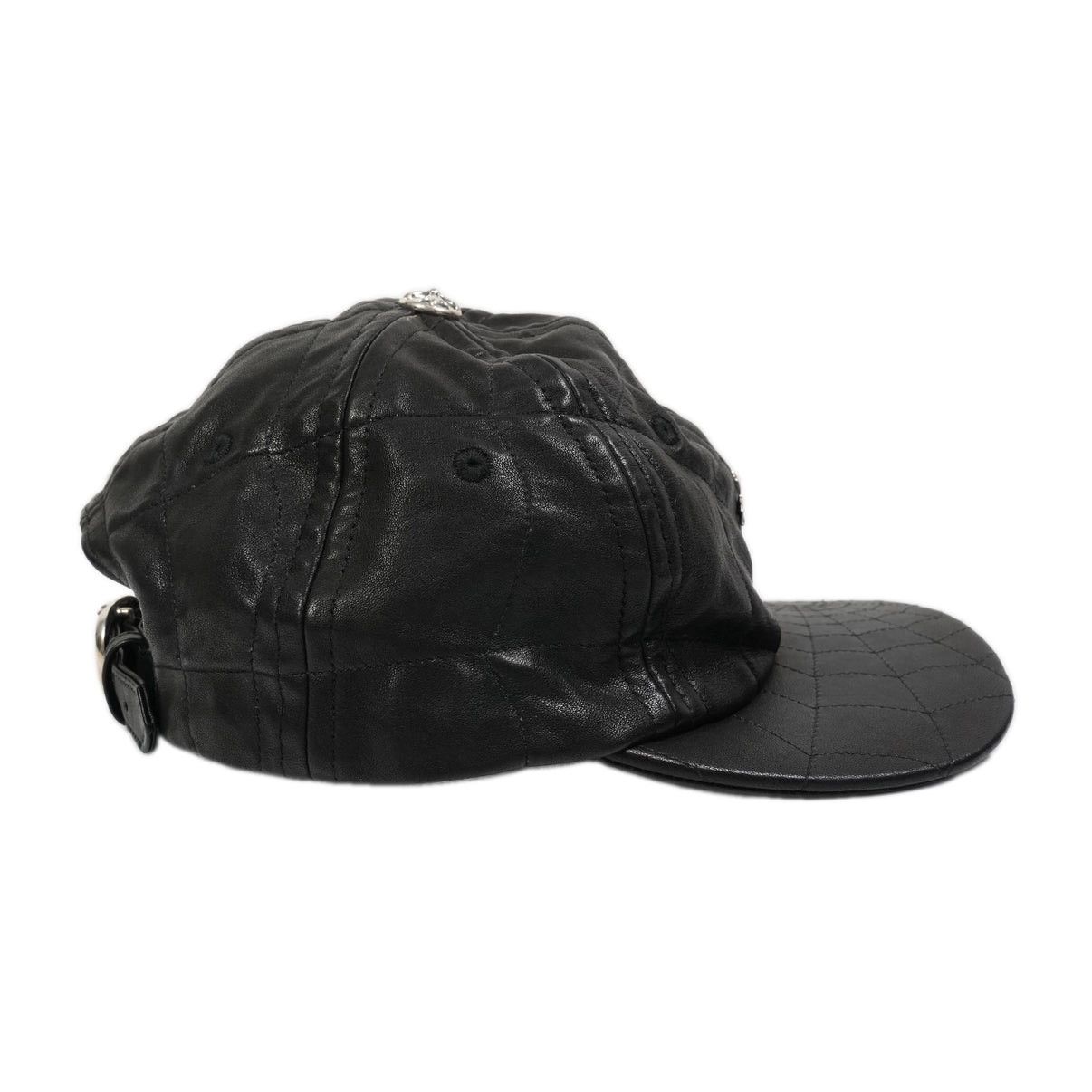 Chrome Hearts Chrome Hearts Spider Web Leather Cap Size ONE SIZE - 4 Thumbnail