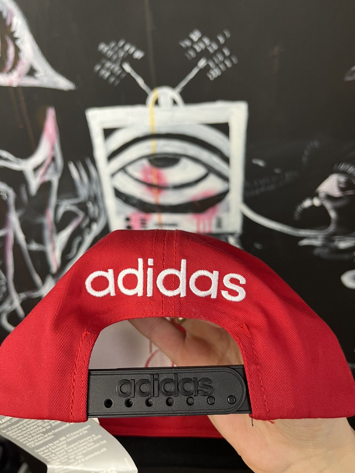 Adidas Vintage 90s Adidas FCK 1 Kaiserslautern Soccer Football Hat Size ONE SIZE - 7 Thumbnail