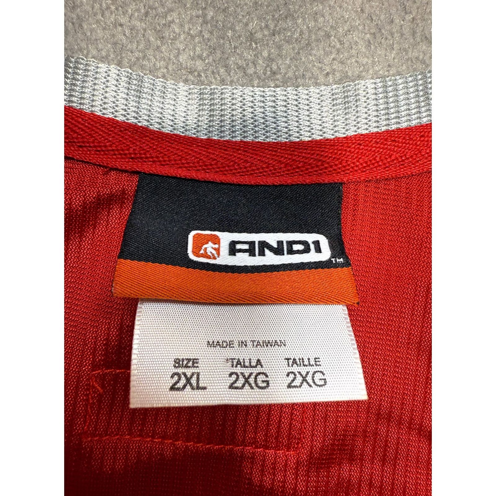 Vintage AND1 Vintage Basketball Tank Top Shirt Mens 2XL Red Taiwan Size US XXL / EU 58 / 5 - 3 Thumbnail