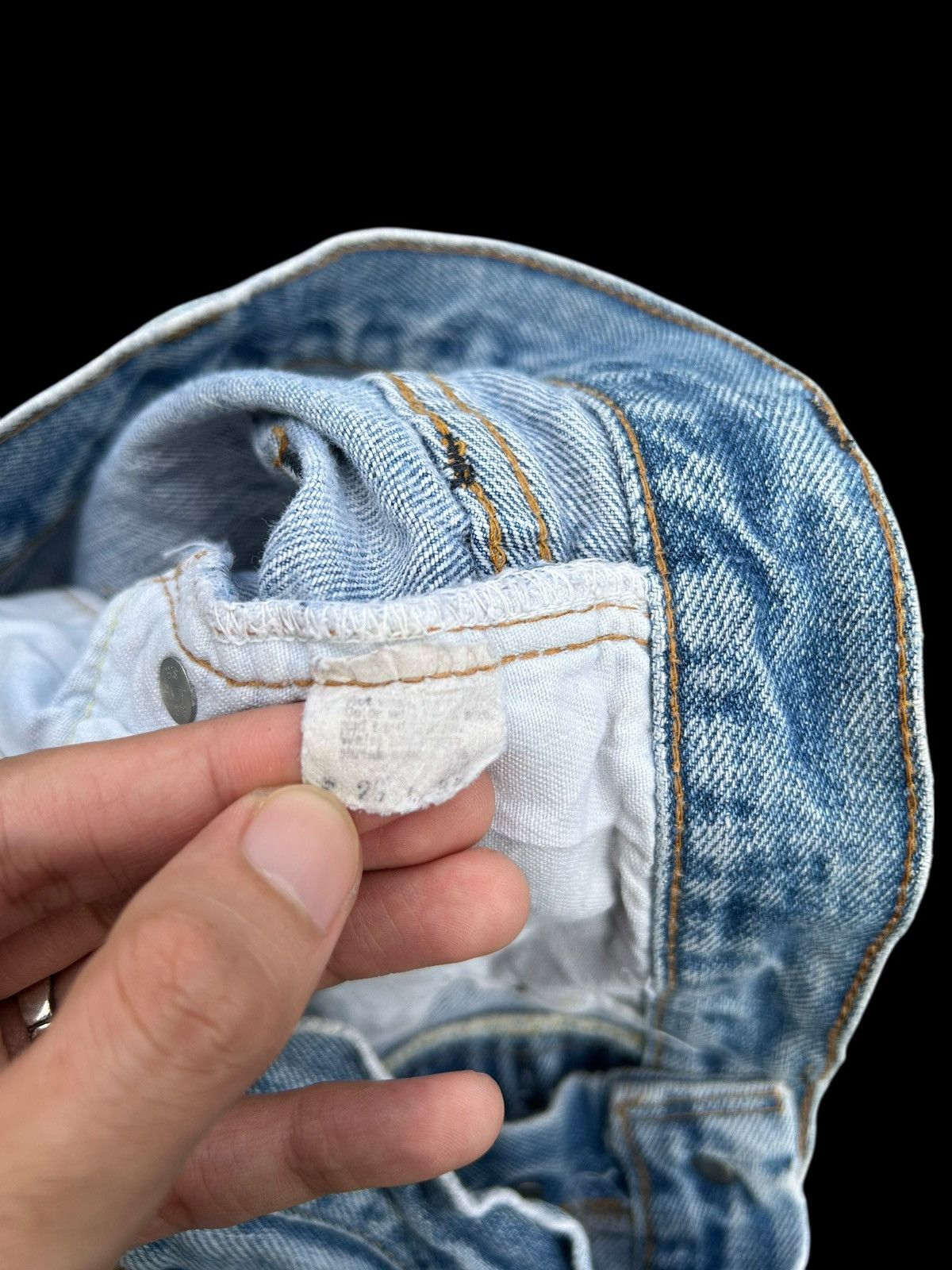 Levi's THRASHED Vintage Levis 6 Selvedge Denim Jeans Size US 28 / EU 44 - 11 Thumbnail