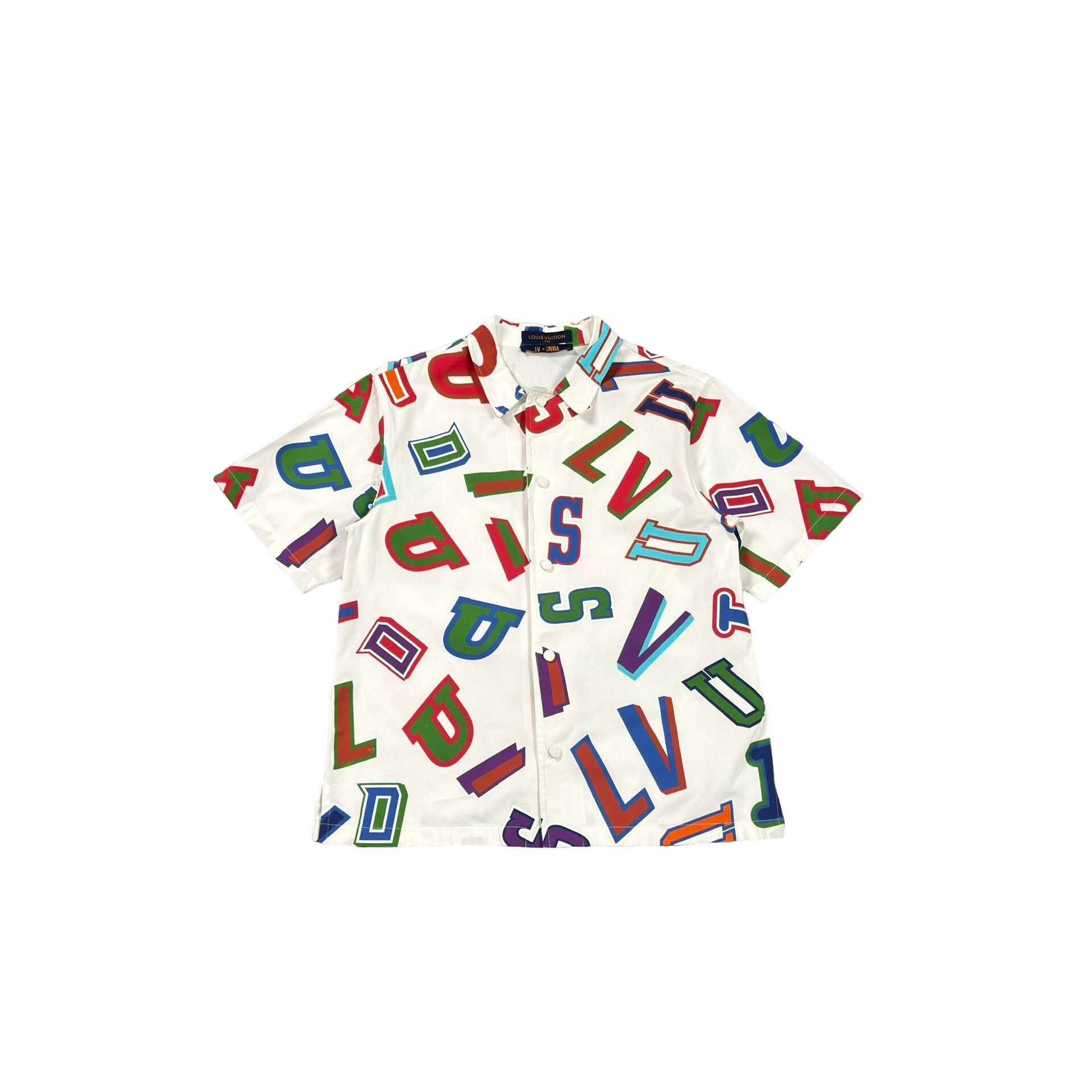 Louis Vuitton Louis Vuitton x NBA Multi Letter Print Shirt M Size US M / EU 48-50 / 2 - 1 Thumbnail