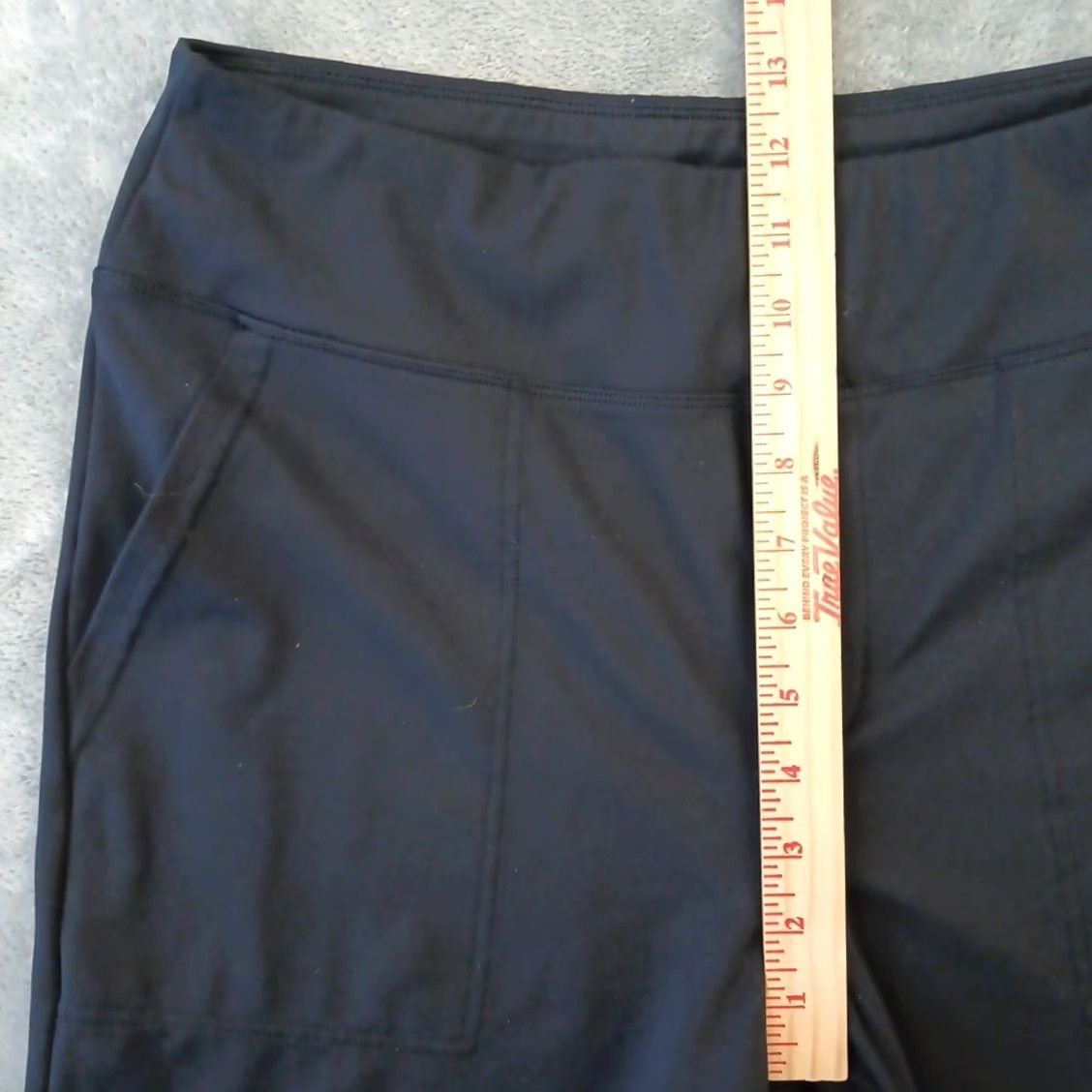 Vintage G4Free Ankle Pants Womens L Black Wide-Leg Pull On Pockets 30x31 High Rise Size 36" / US 14 / IT 50 - 4 Thumbnail