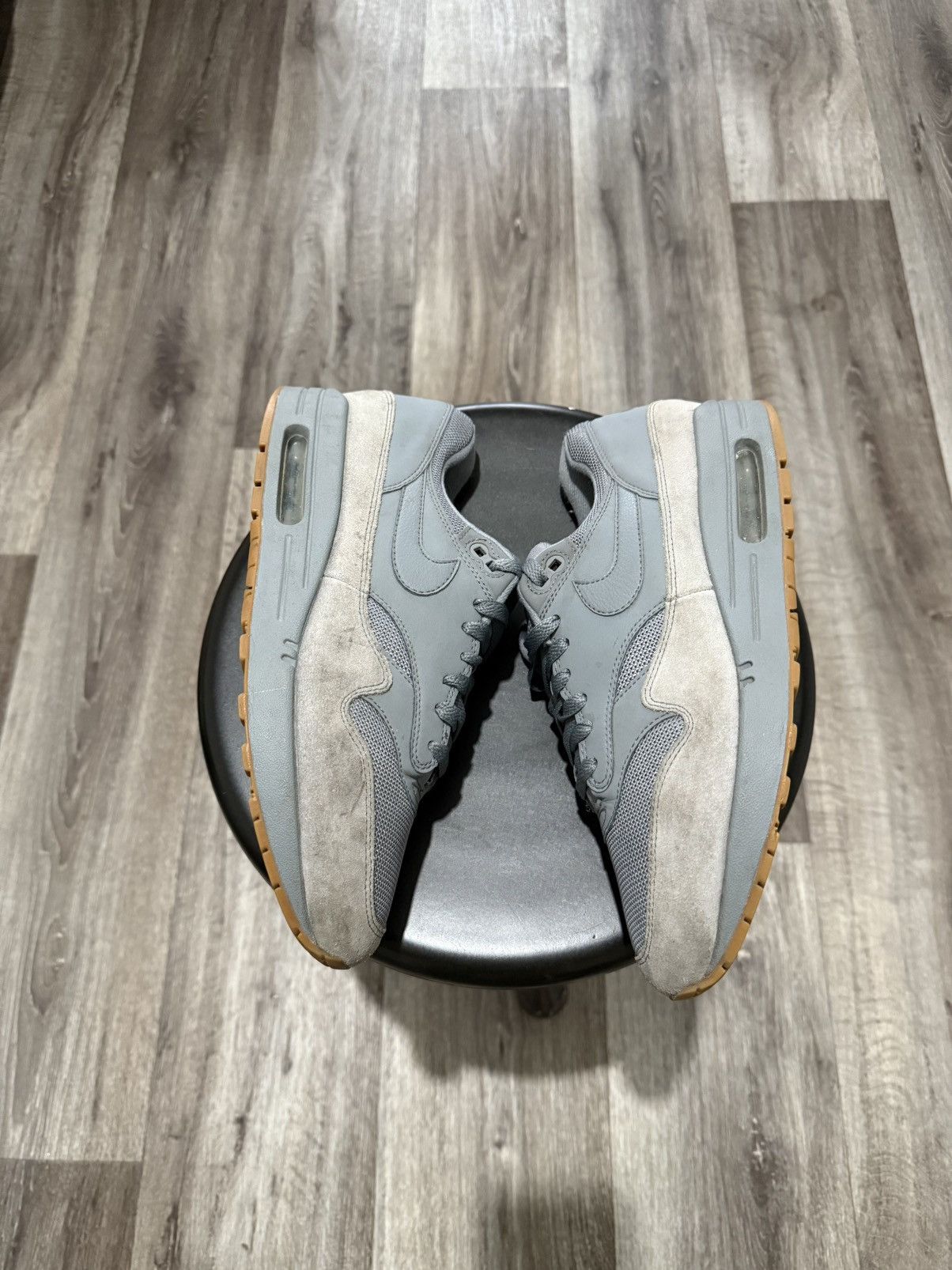 Nike NIKE AIR MAX 1 LOW SNEAKERS MENS GRAY TRAINERS Y2K DRILL Size US 9.5 / EU 42-43 - 3 Thumbnail
