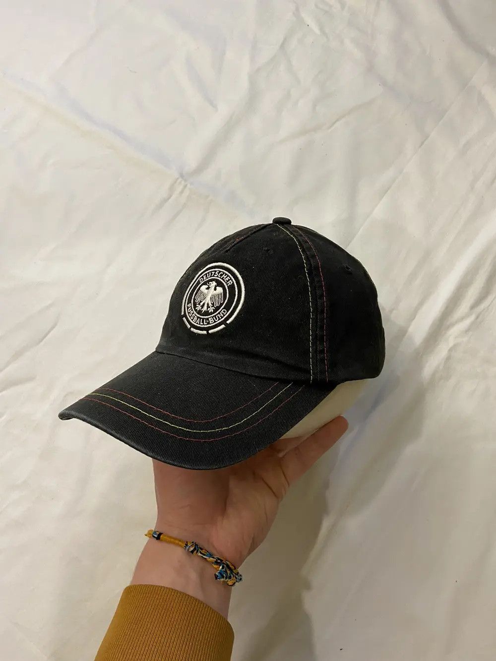 Vintage VINTAGE GERMANY SOCCER CAP Y2K HAT DEUTSCHER FUSSBALL BUND Size ONE SIZE - 7 Thumbnail