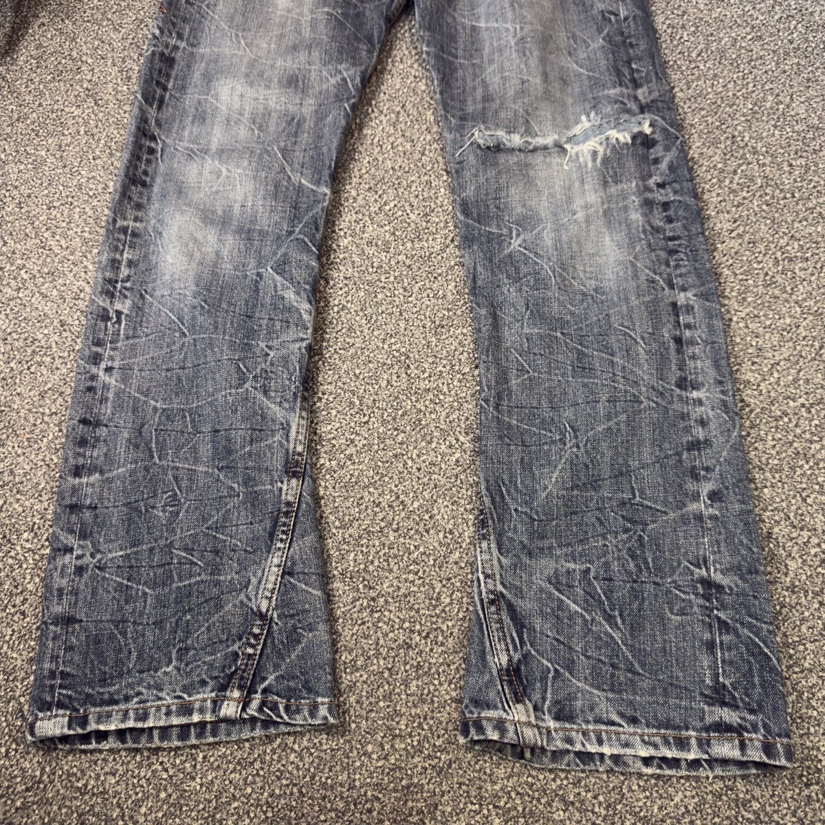 If Six Was Nine 90s Japanese Embroidered Tribal Oririn Seditionaries Denim Size US 33 - 7 Thumbnail